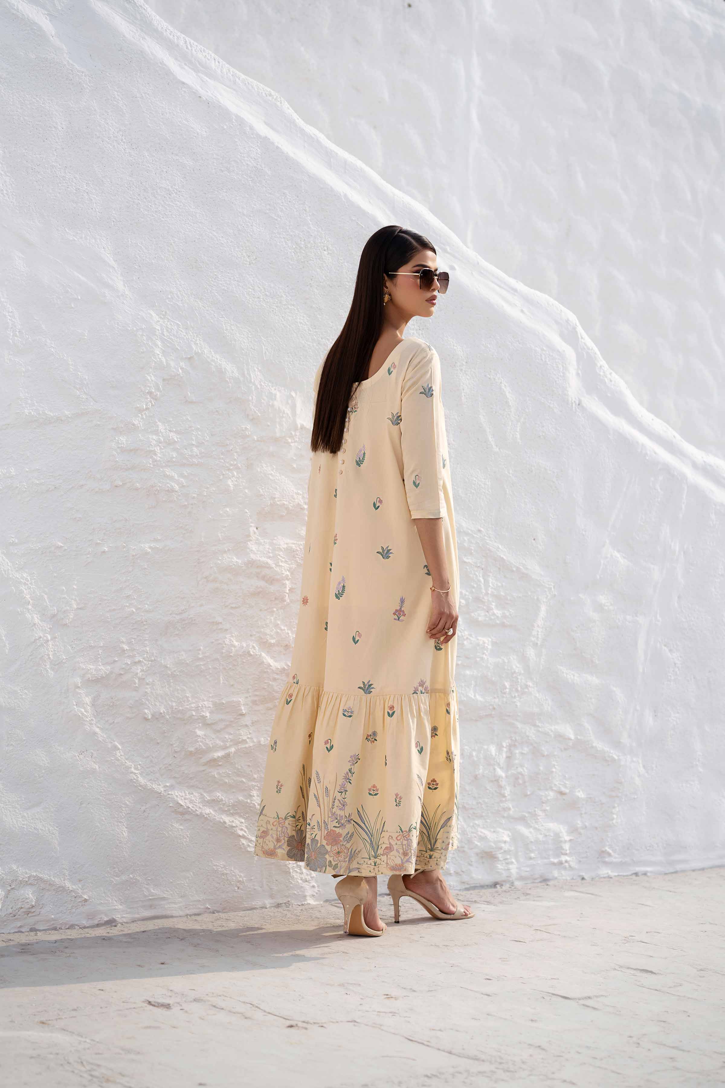 Embroidered Dress - KFS25-17