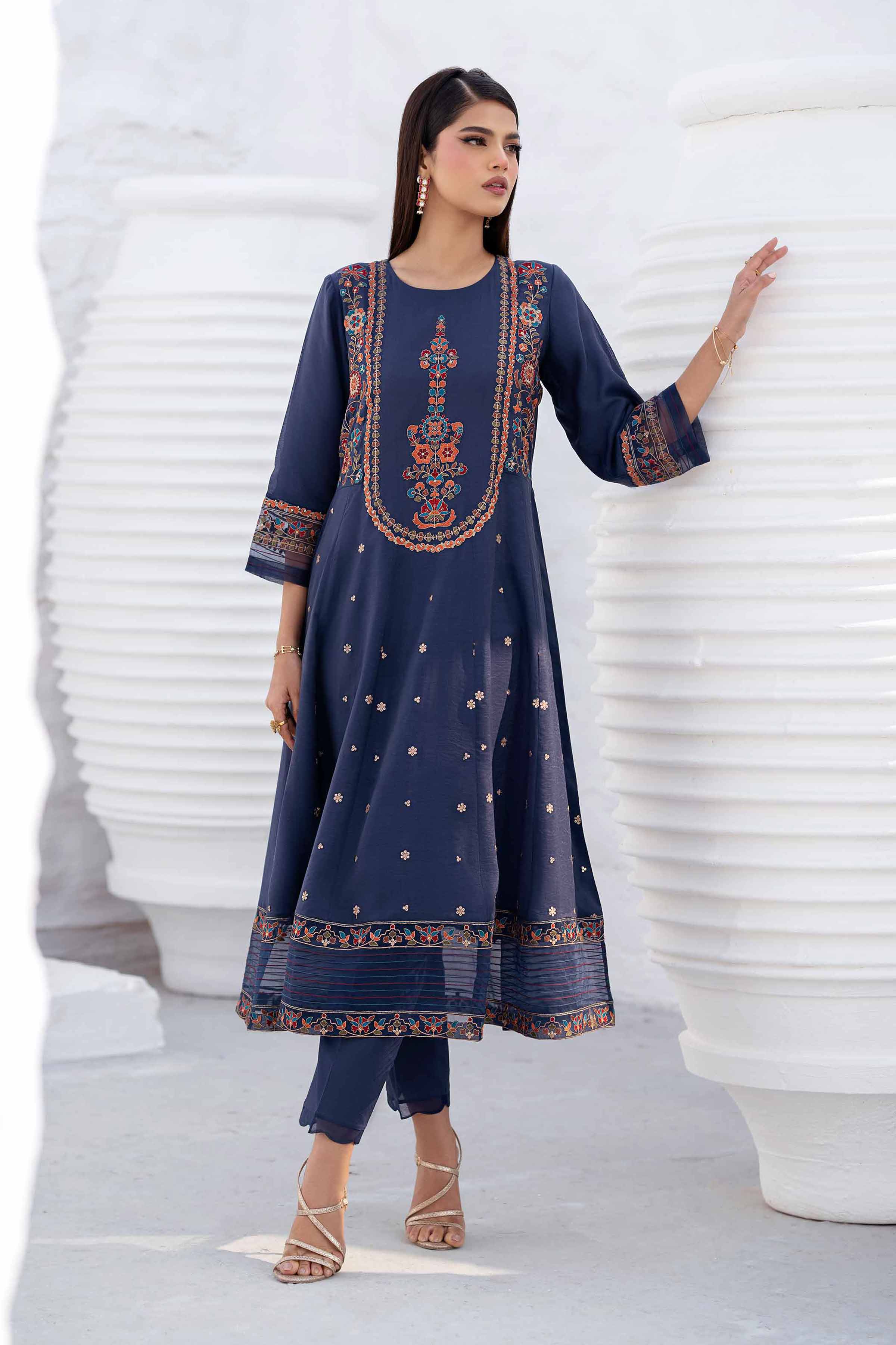 2 Piece - Embroidered Suit - KFS25-18
