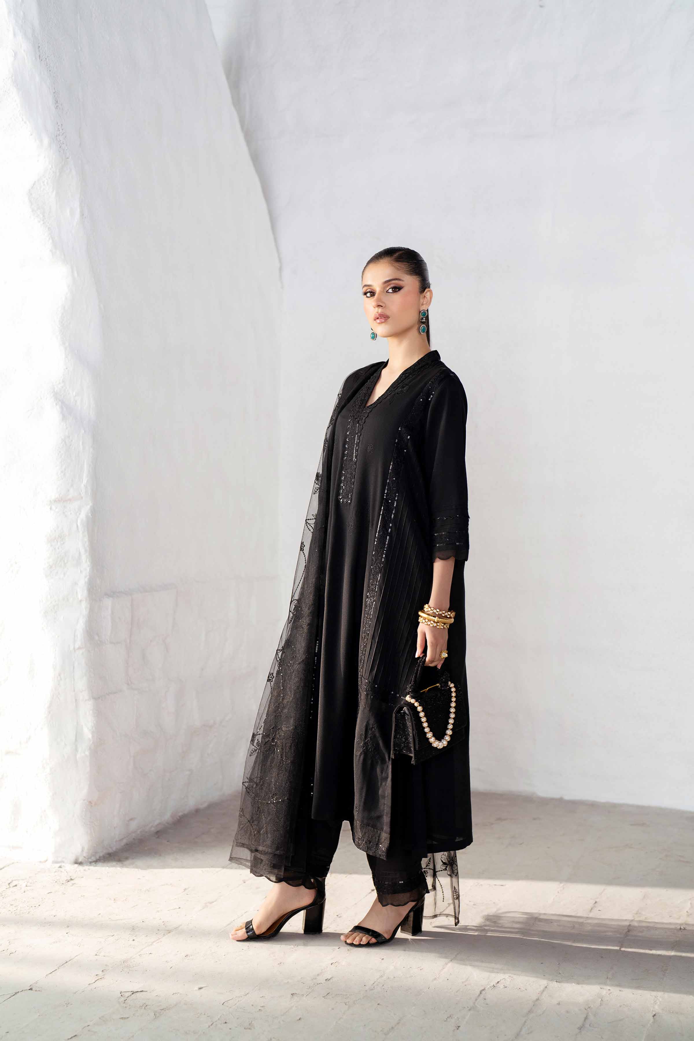 3 Piece - Embroidered Suit - KFS25-21