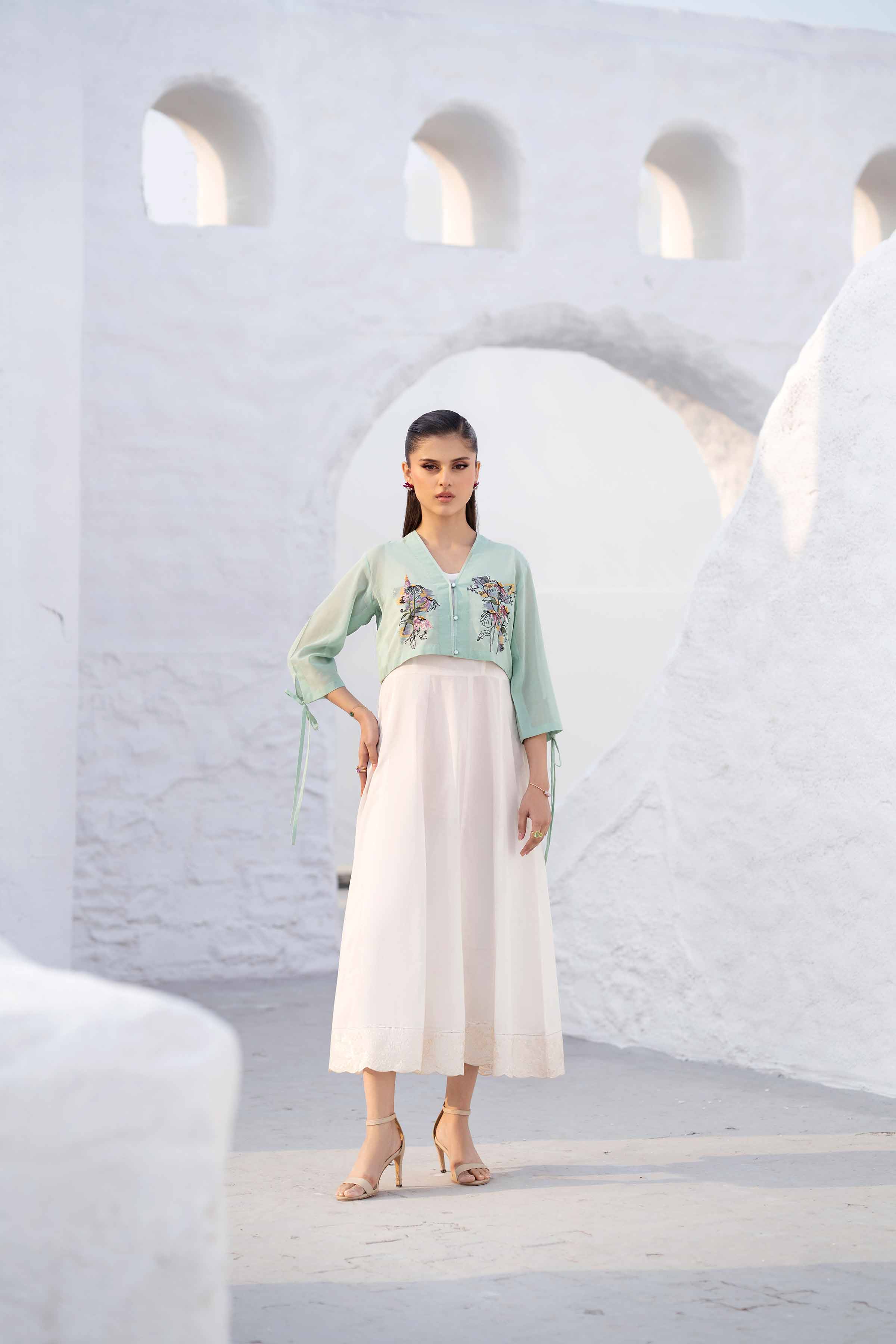 2 Piece - Embroidered Suit - KFS25-24
