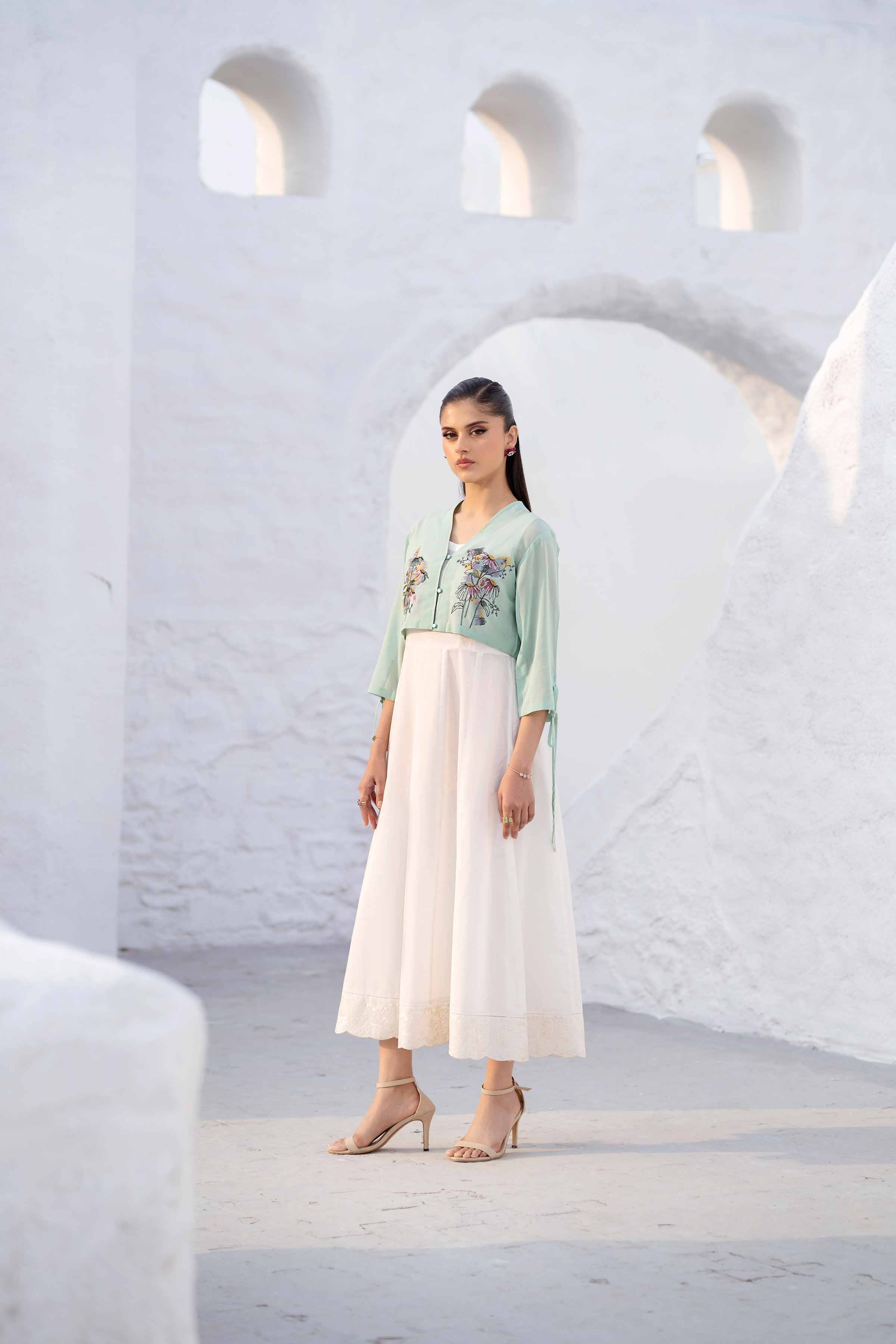 2 Piece - Embroidered Suit - KFS25-24