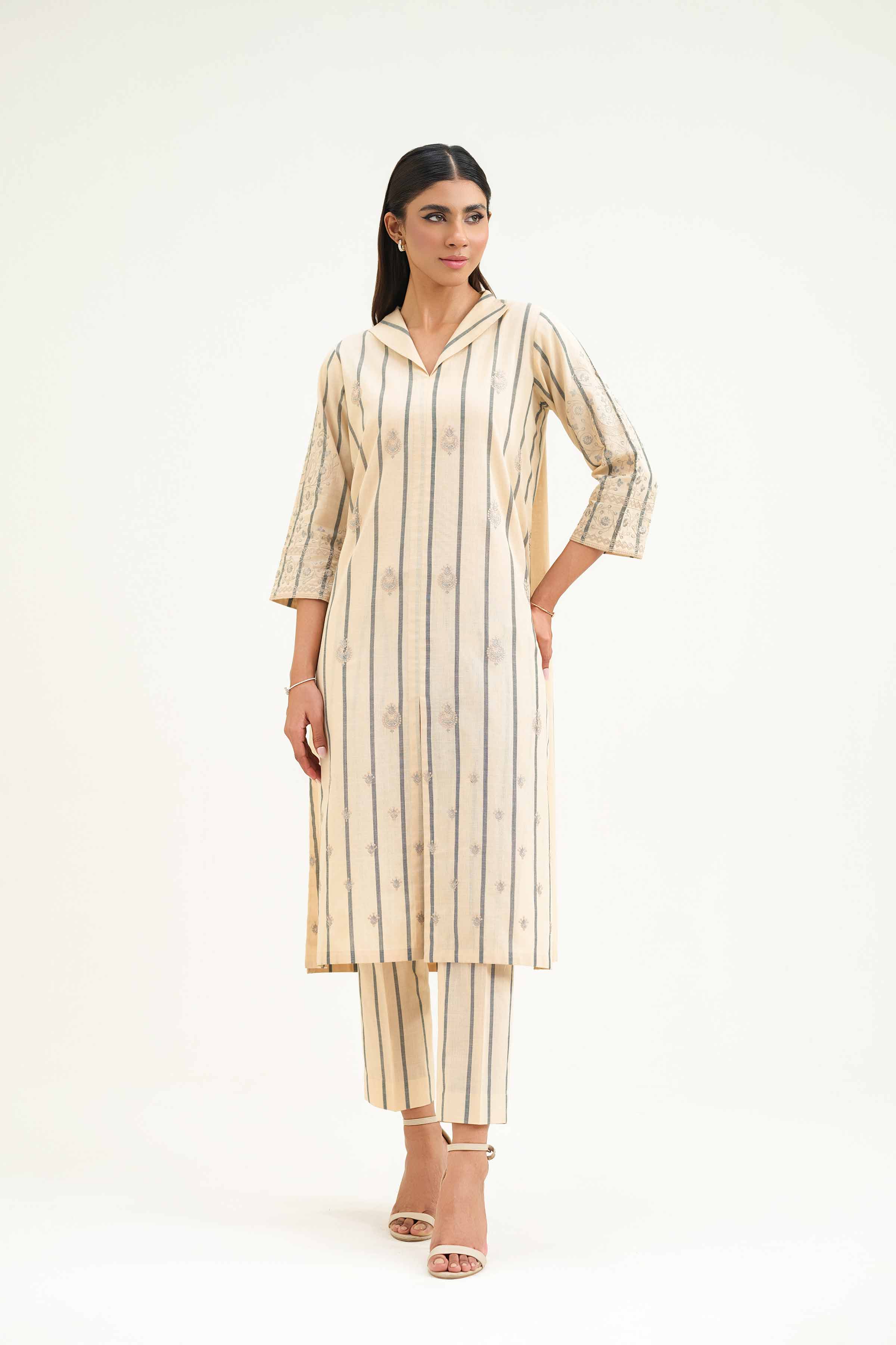 2 Piece - Embroidered Suit - KFS25-27