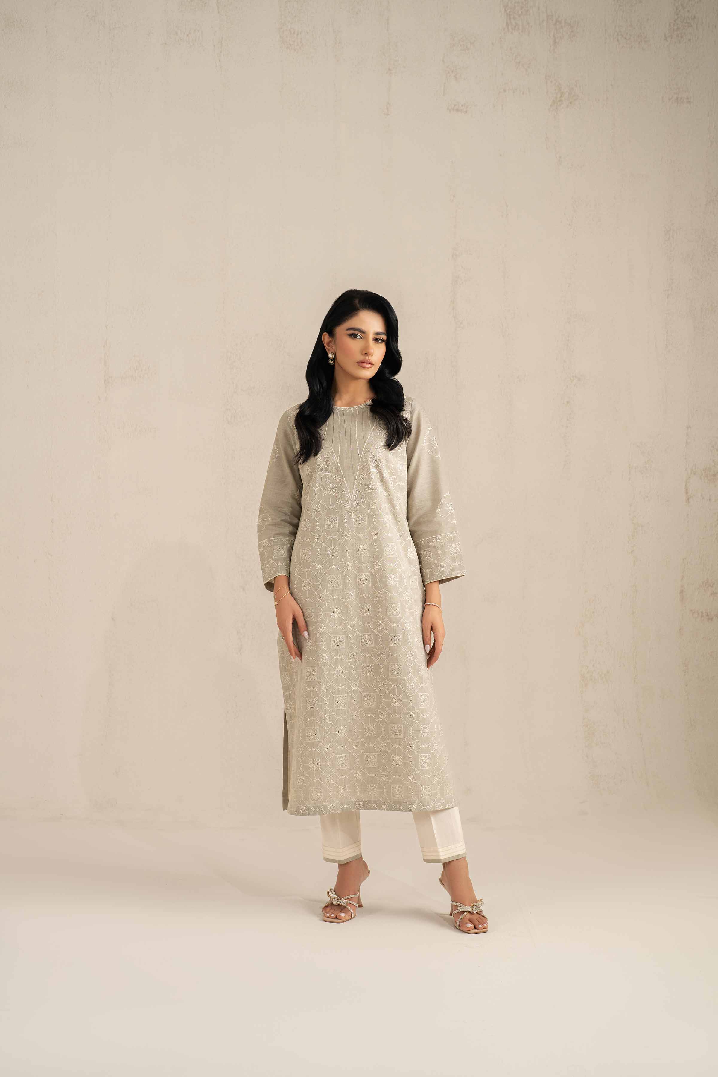2 Piece - Embroidered Suit - KFS25-30
