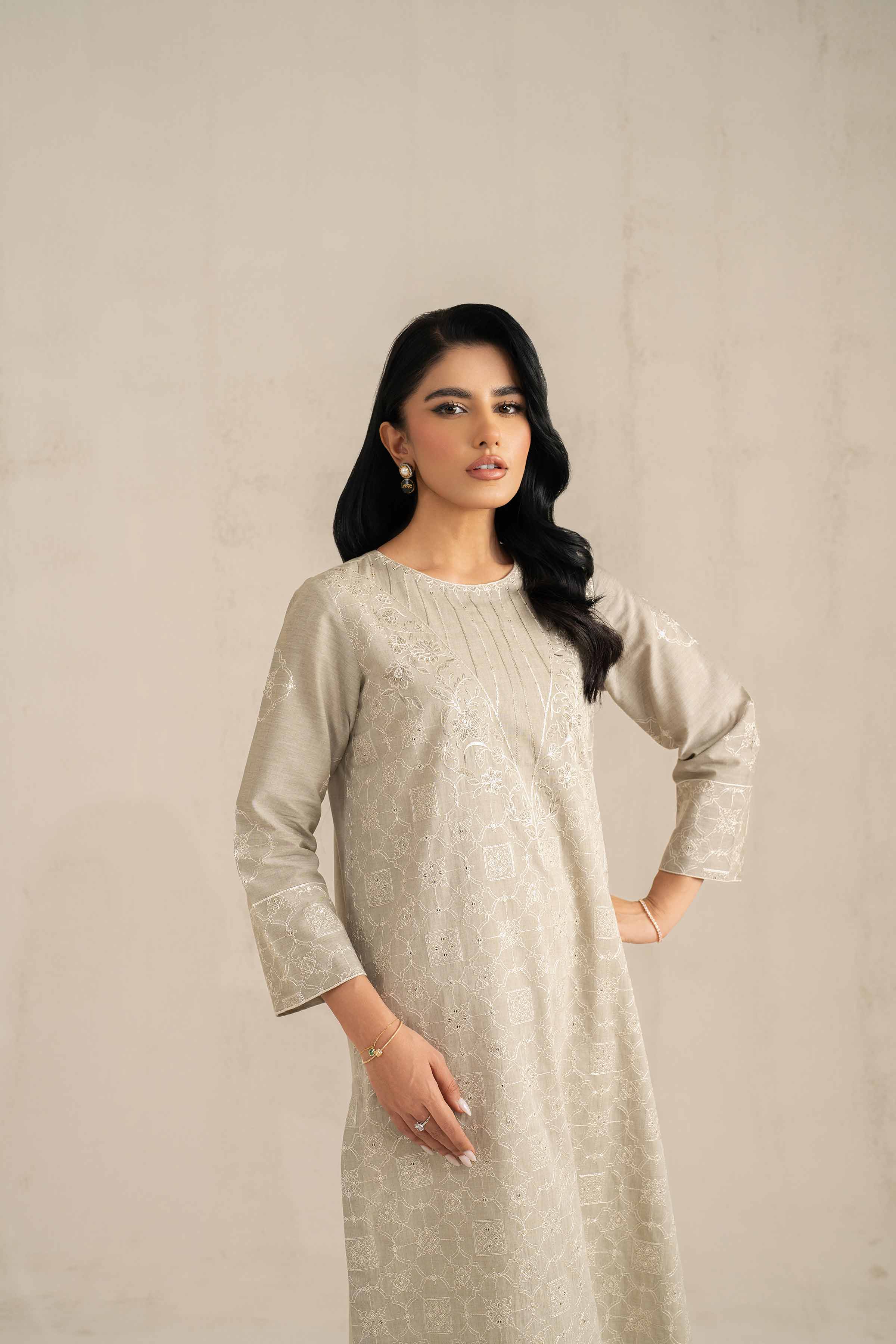 2 Piece - Embroidered Suit - KFS25-30