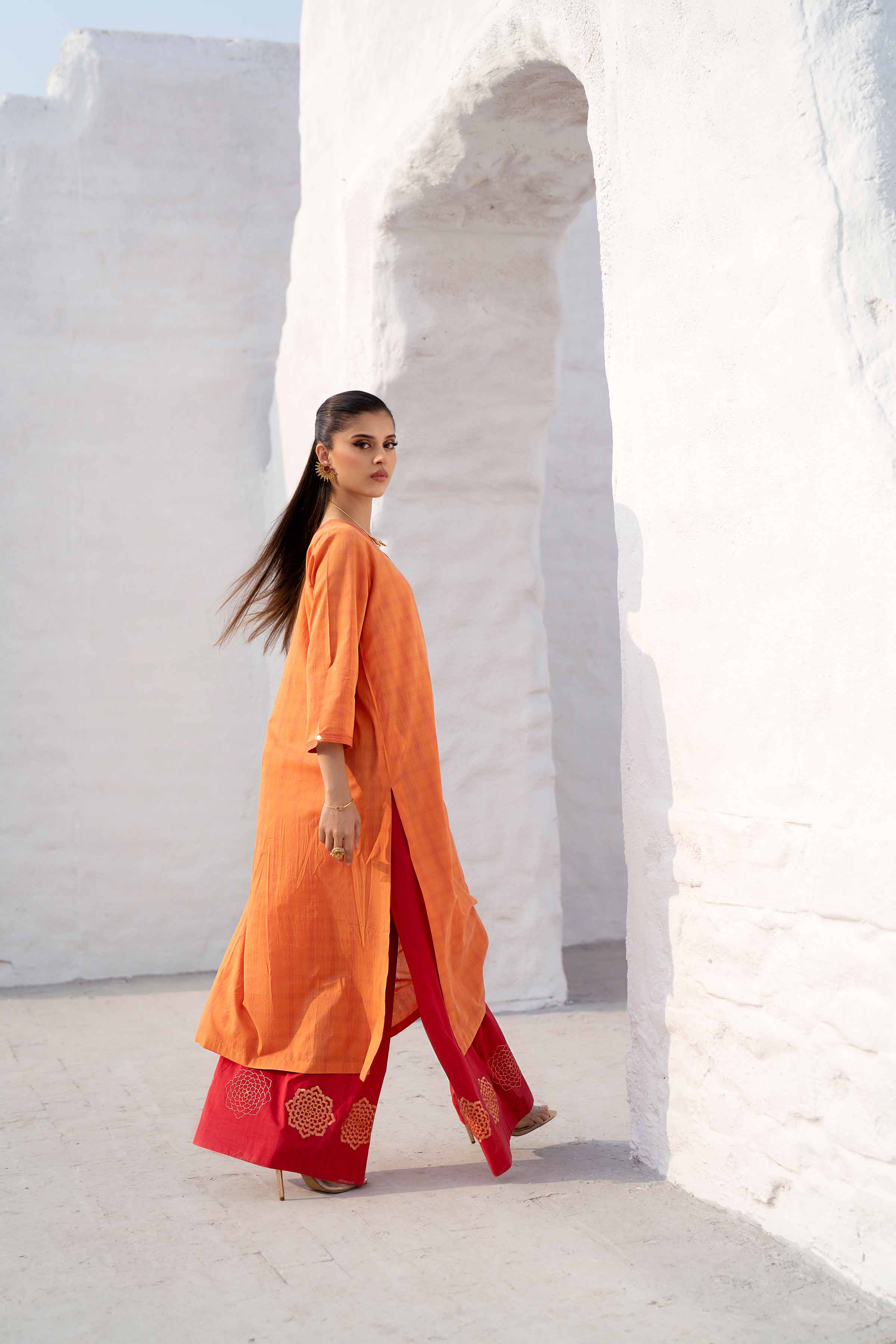 2 Piece - Embroidered Suit - KFS25-32