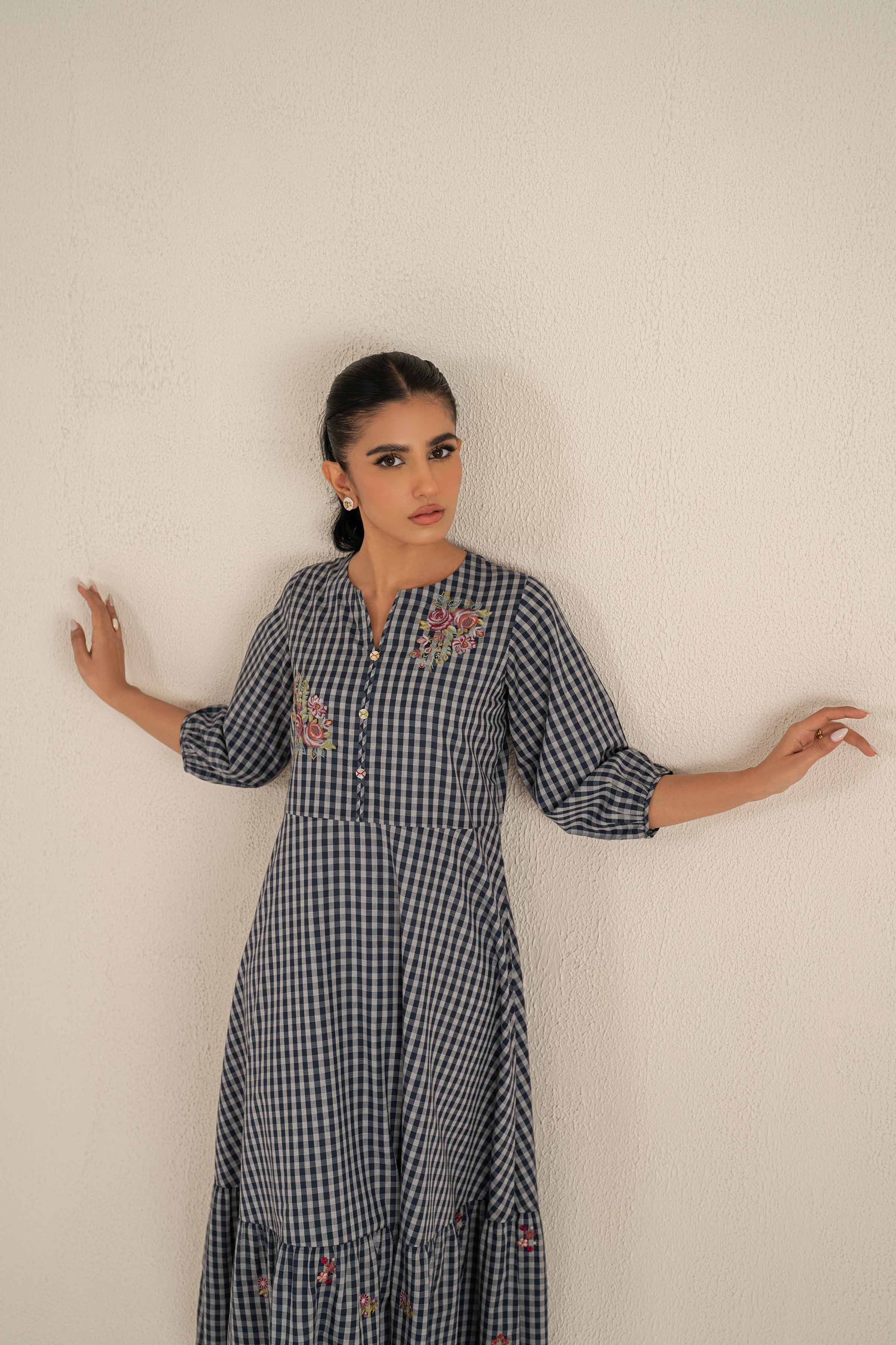 Embroidered Dress - KFS25-33