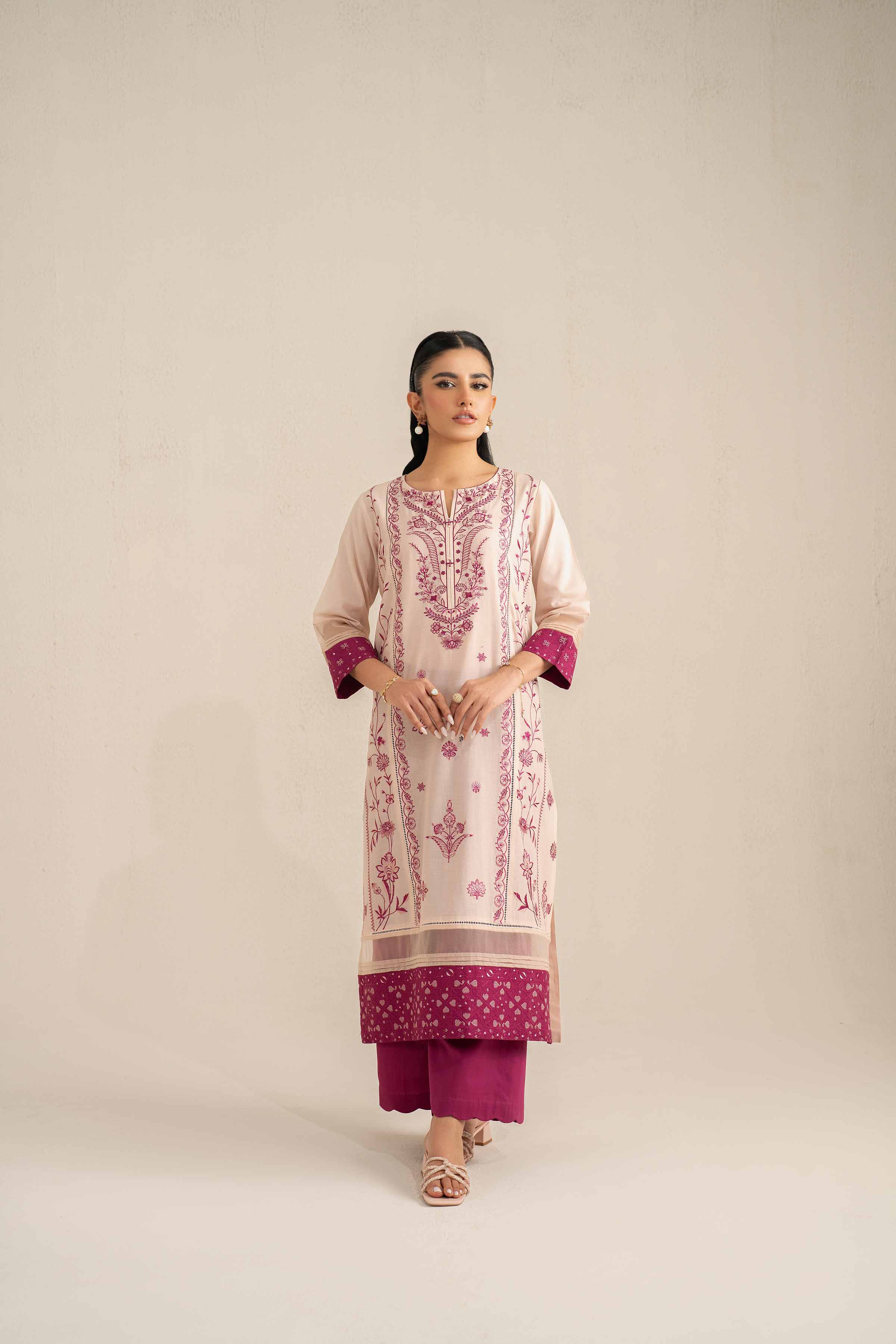 2 Piece - Embroidered Suit - KFS25-35