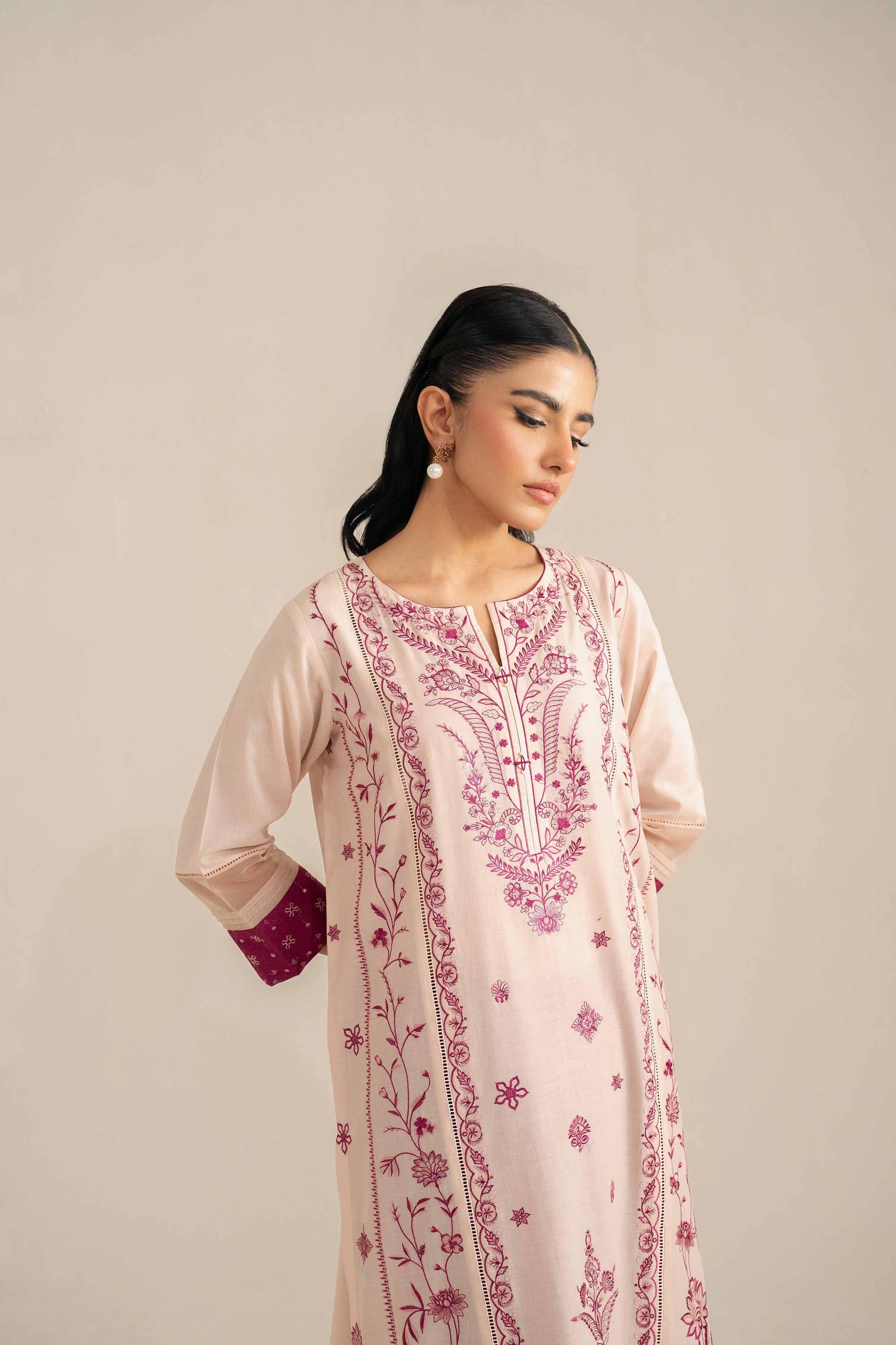 2 Piece - Embroidered Suit - KFS25-35