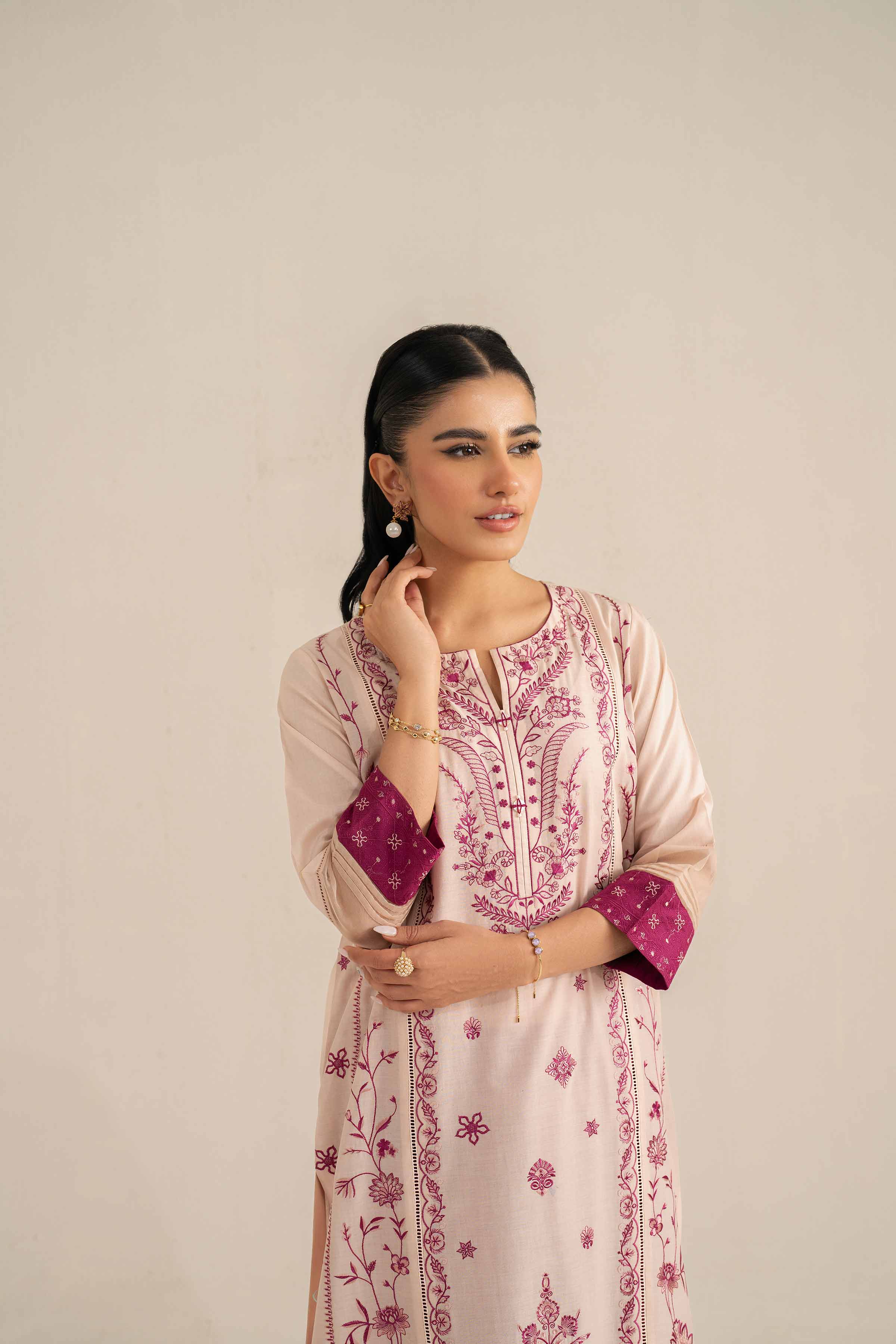 2 Piece - Embroidered Suit - KFS25-35
