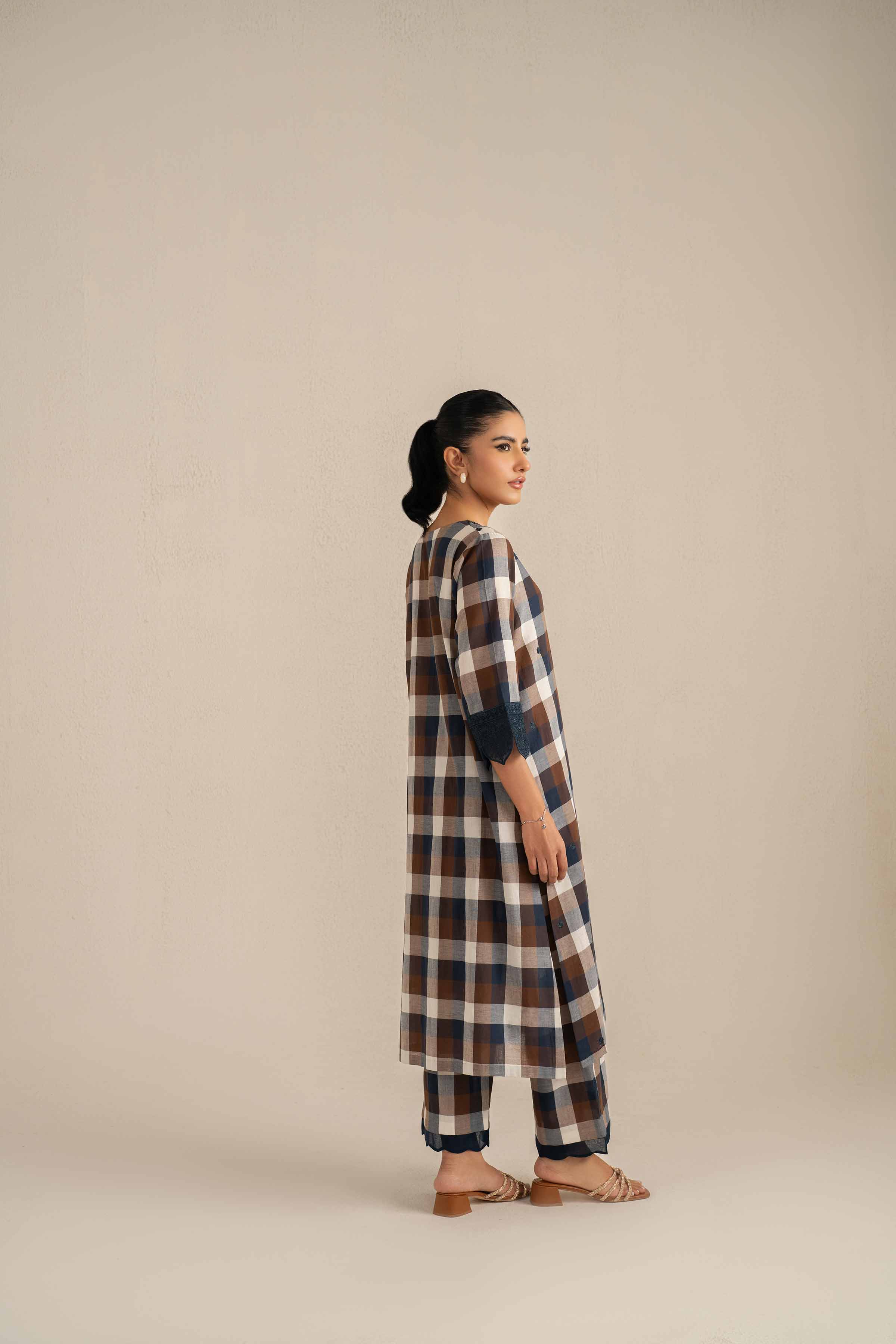 2 Piece - Printed Embroidered Suit - KFS25-42