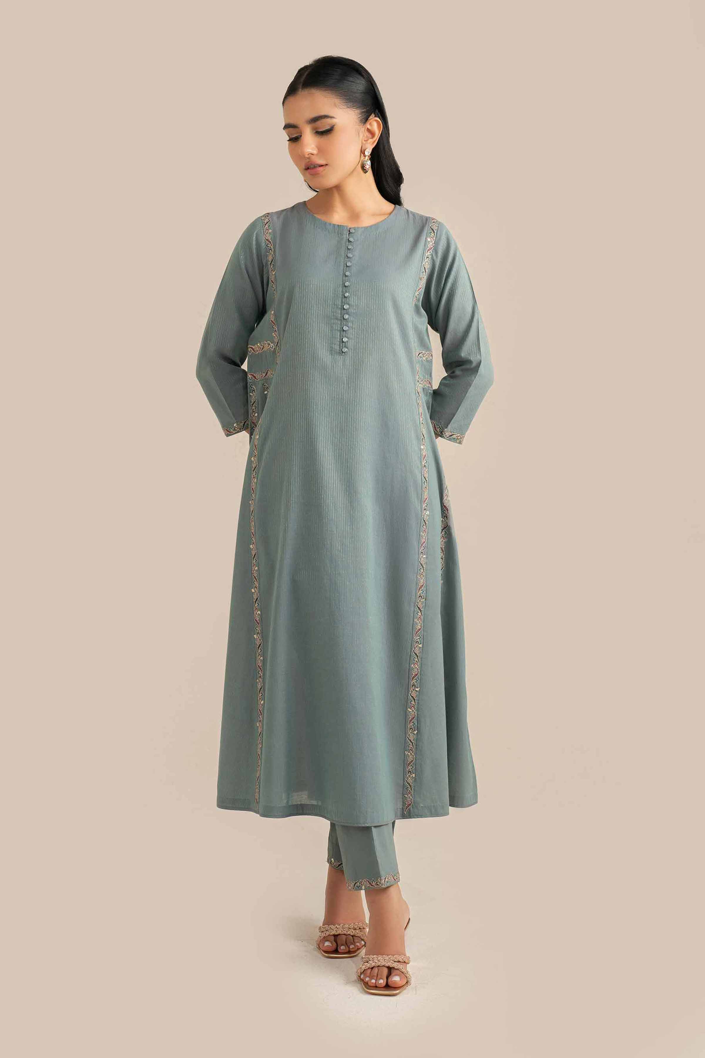 2 Piece - Embroidered Suit - KFS25-43