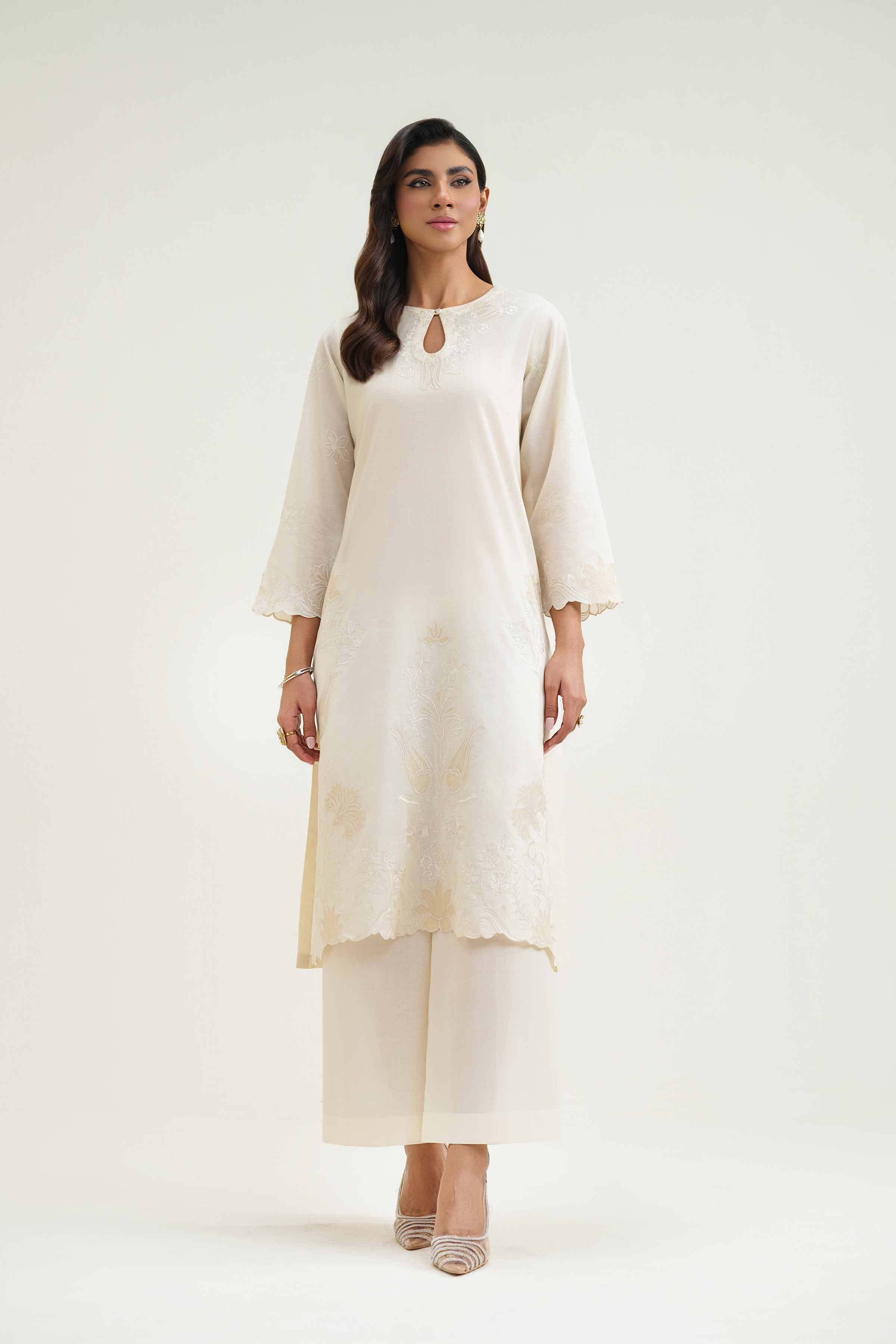 3 Piece - Embroidered Suit - KFS25-45
