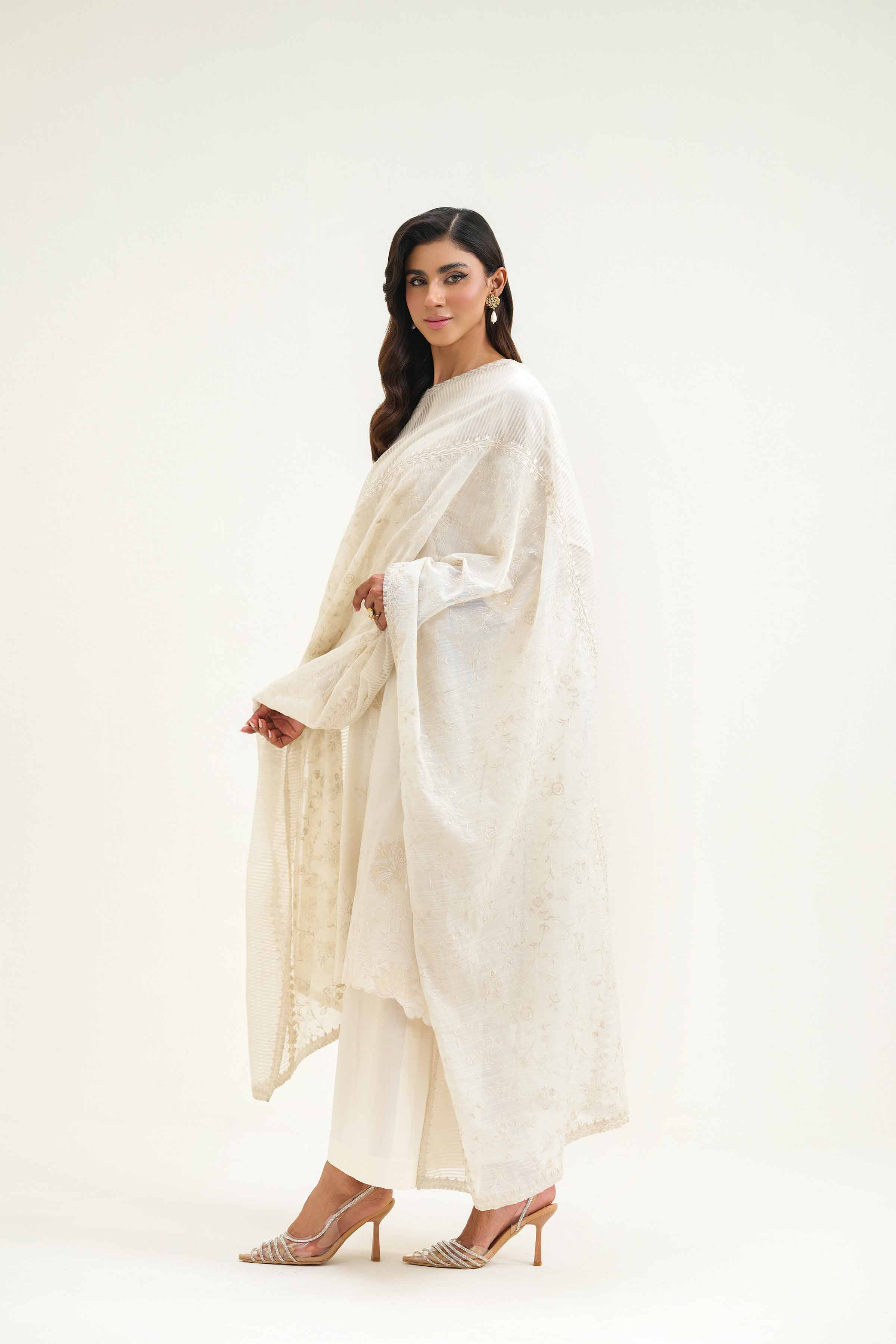 Embroidered Dupatta - KFS25-54