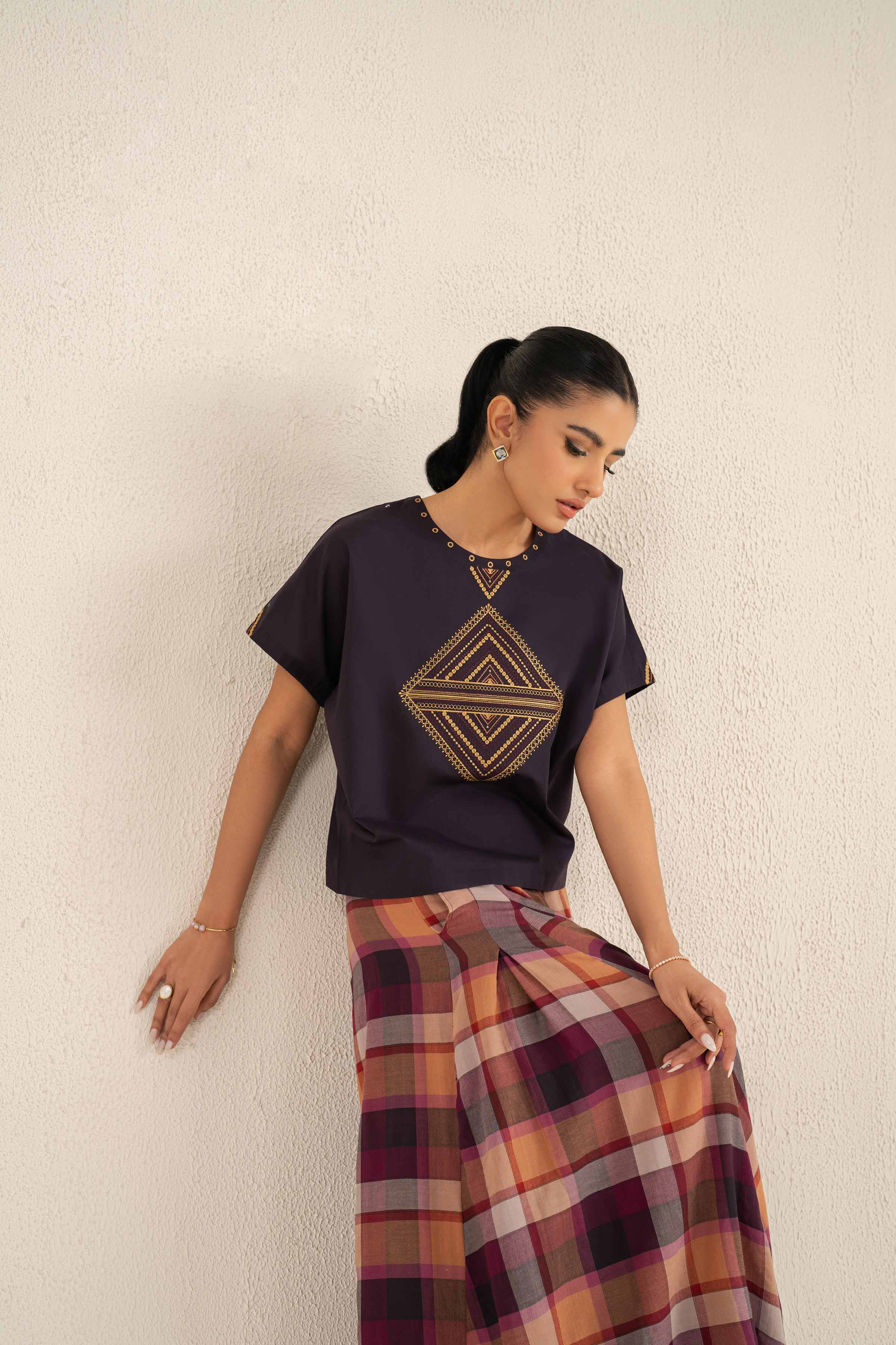 2 Piece - Embroidered Suit - KFS25-63
