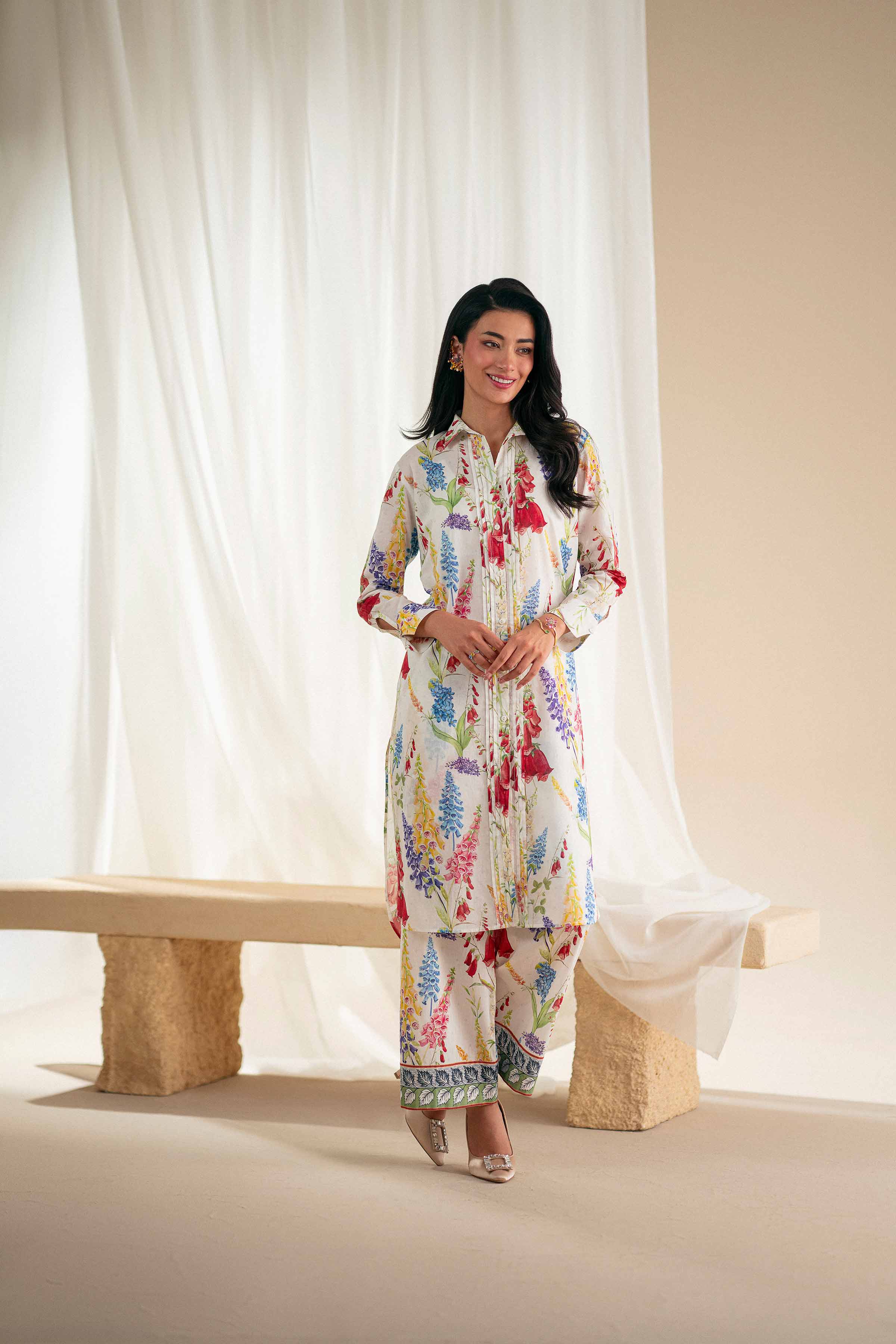 2 Piece - Embroidered Suit - KFS25-87