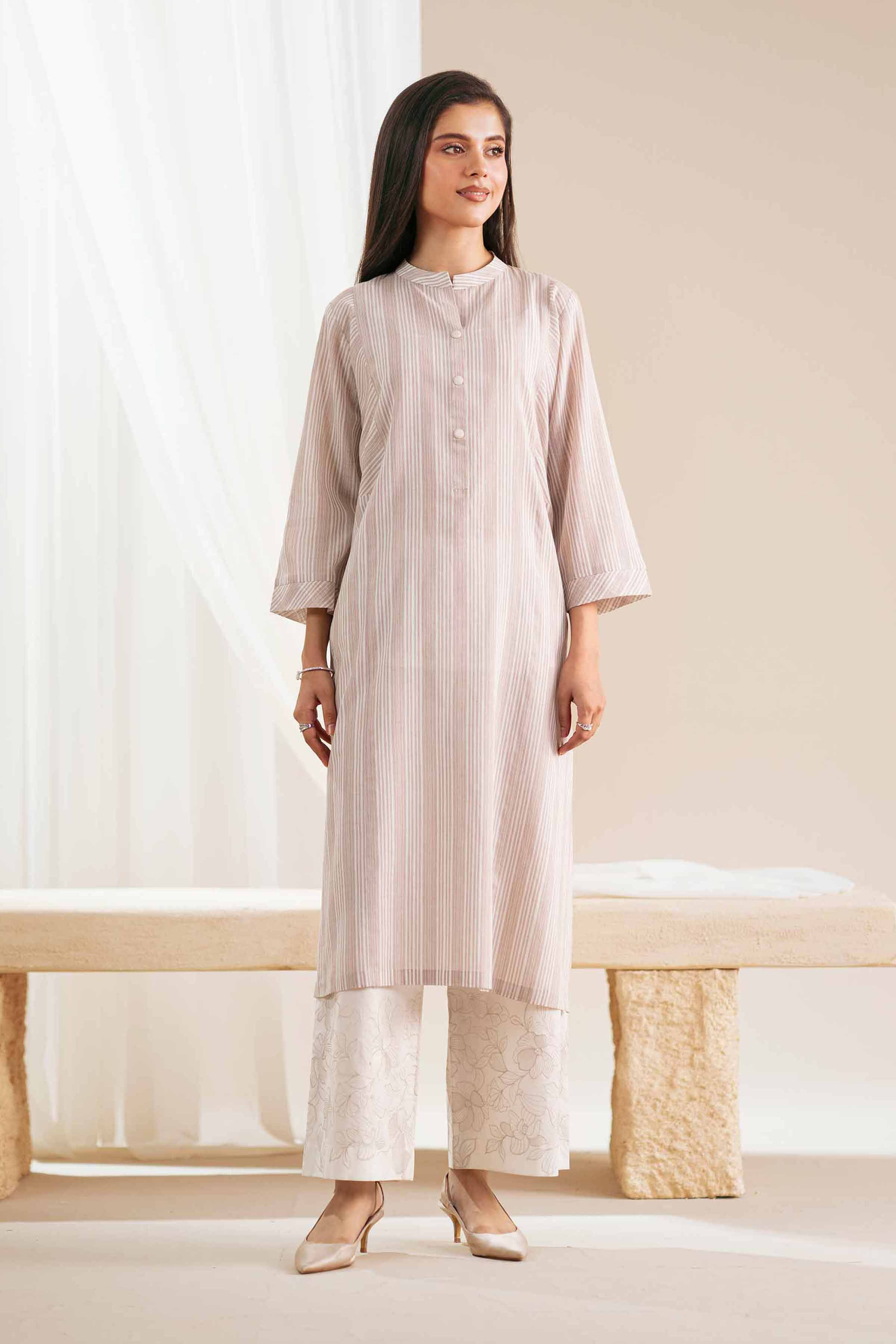 Printed Shirt - KFS25-114 for Women - Pret Collection | Nishat | Shop Online