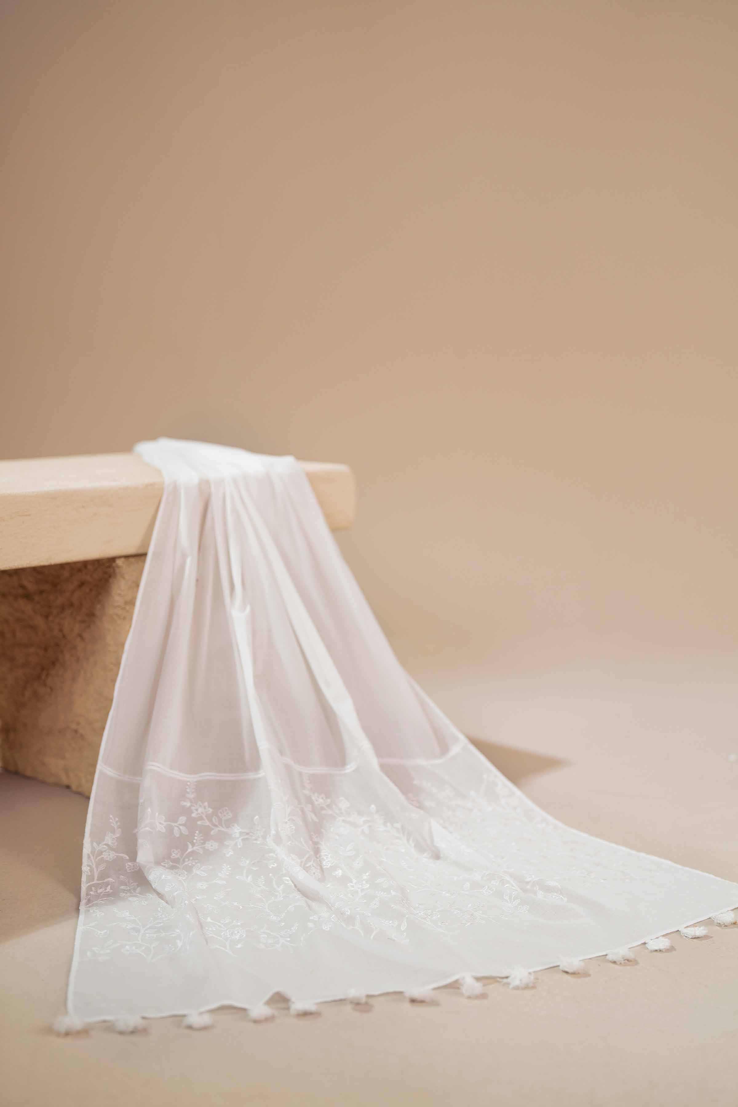 1 Piece - Embroidered Dupatta - KFS25-99 - for Women - Pret Collection | Nishat | Shop Online