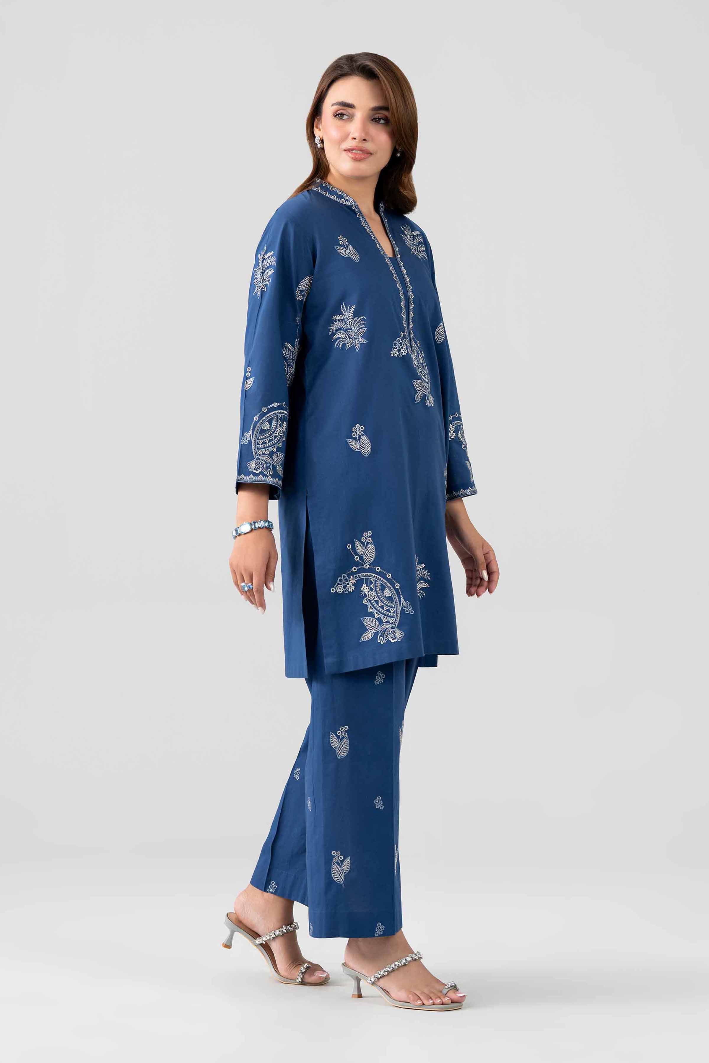 2 Piece - Embroidered Suit - KFS26-25