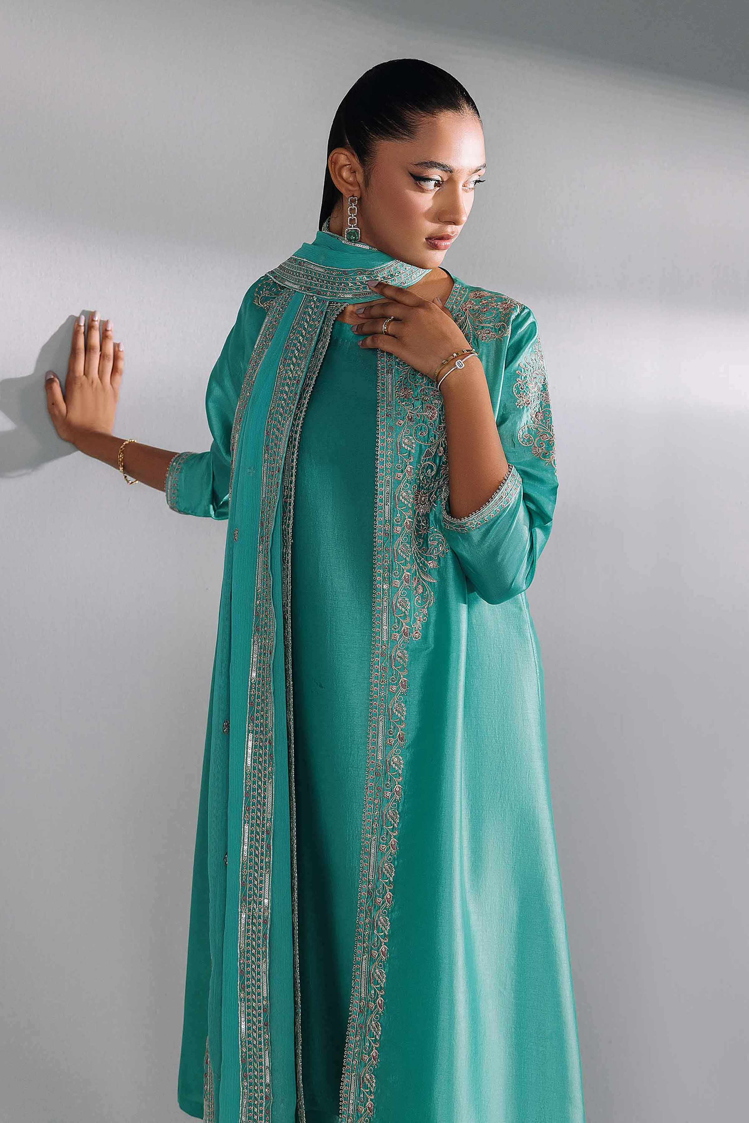 4 Piece - Embroidered Suit - KFW24-70