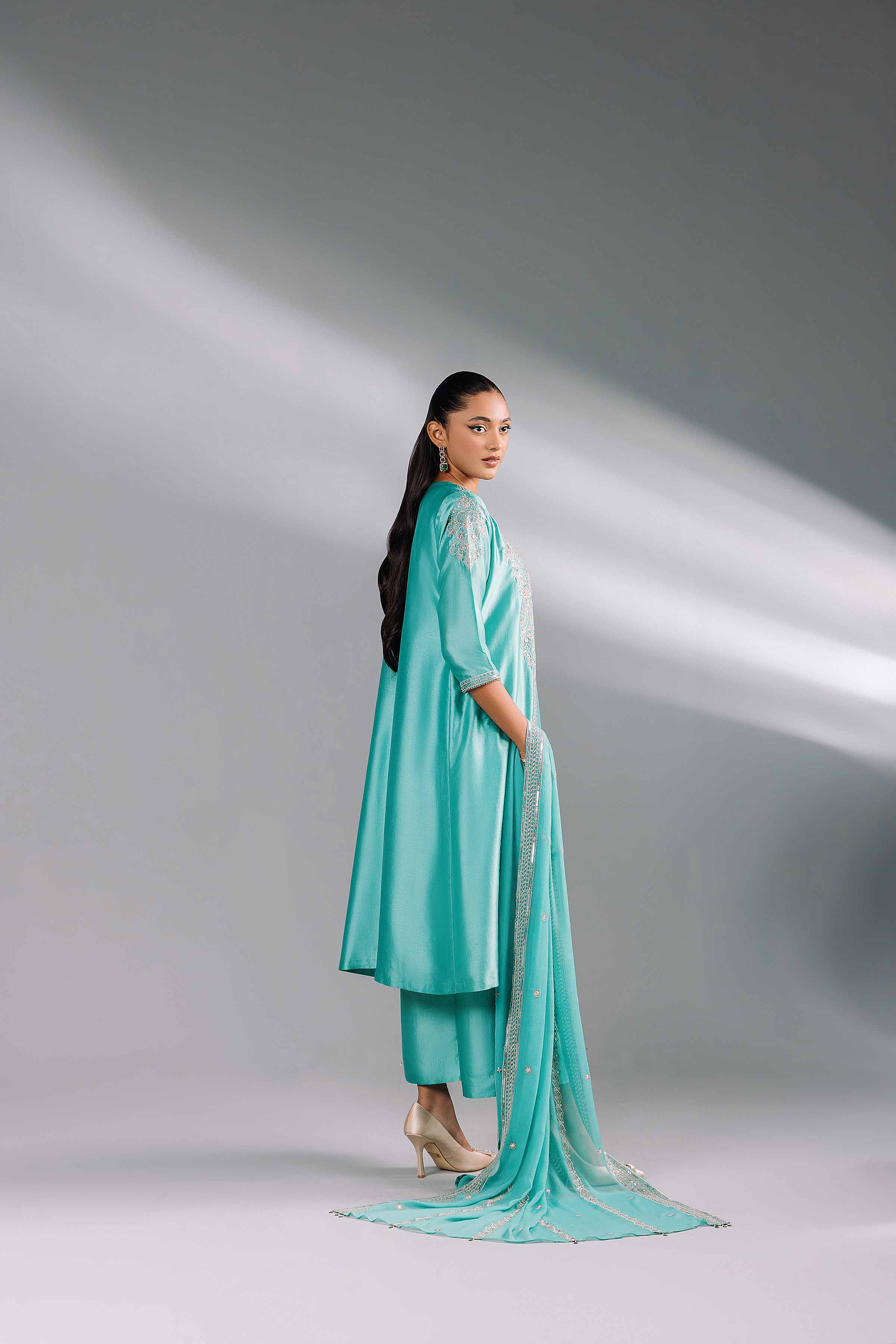 4 Piece - Embroidered Suit - KFW24-70