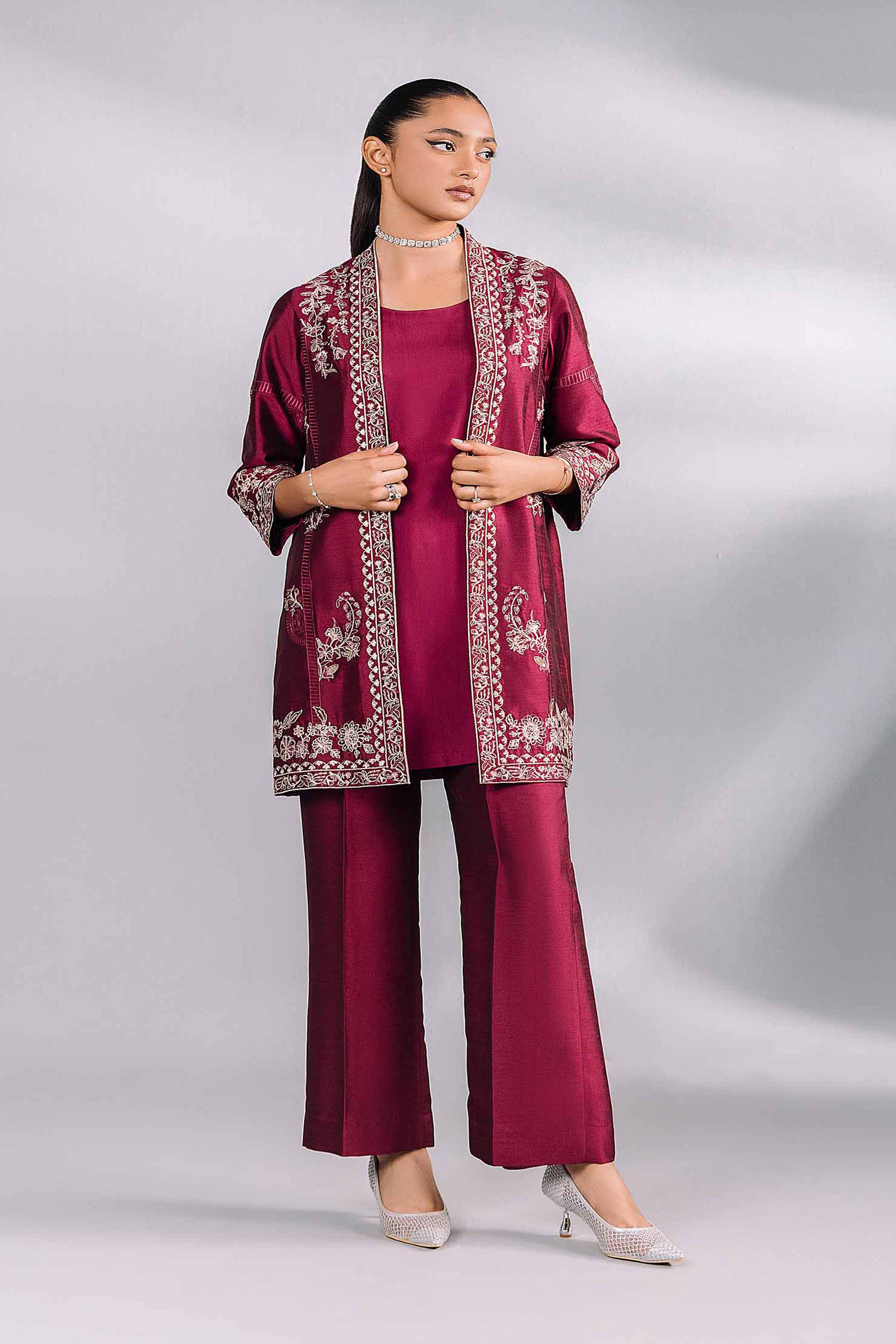 3 Piece - Embroidered Suit - KFW24-83