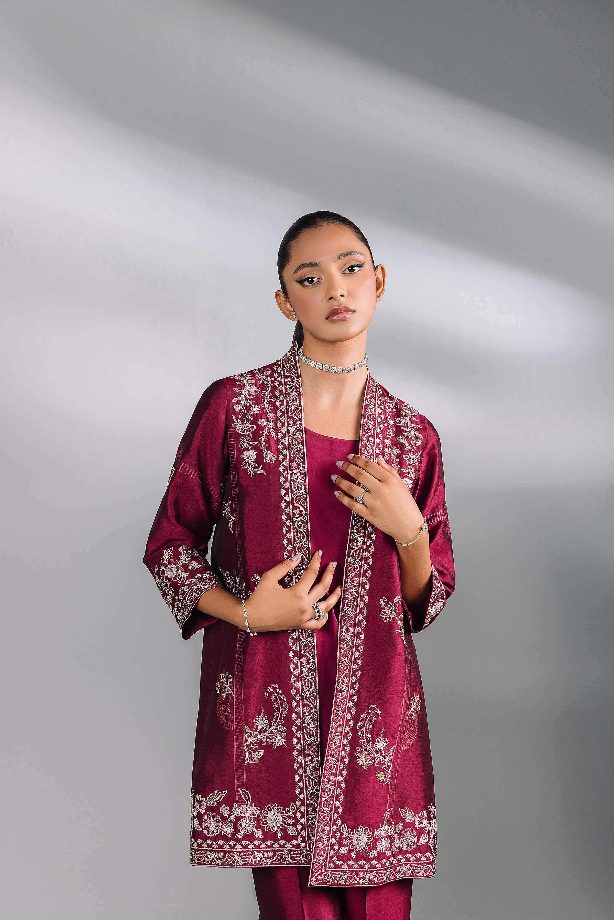 3 Piece - Embroidered Suit - KFW24-83