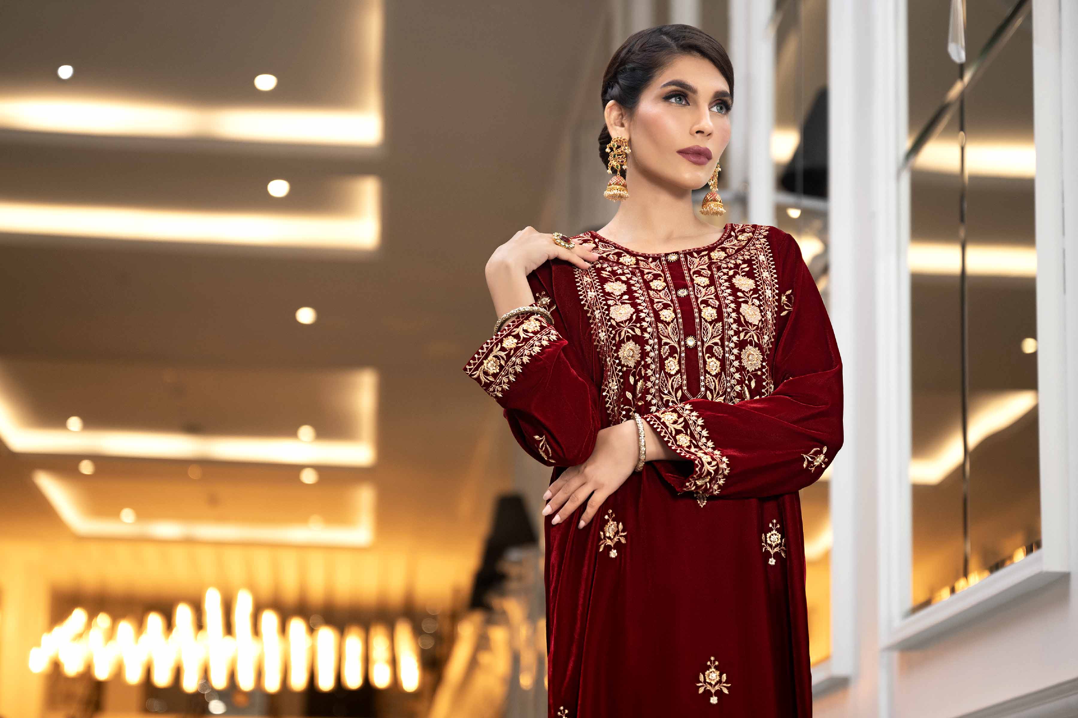 2 Piece - Embroidered Suit - KFW23-22