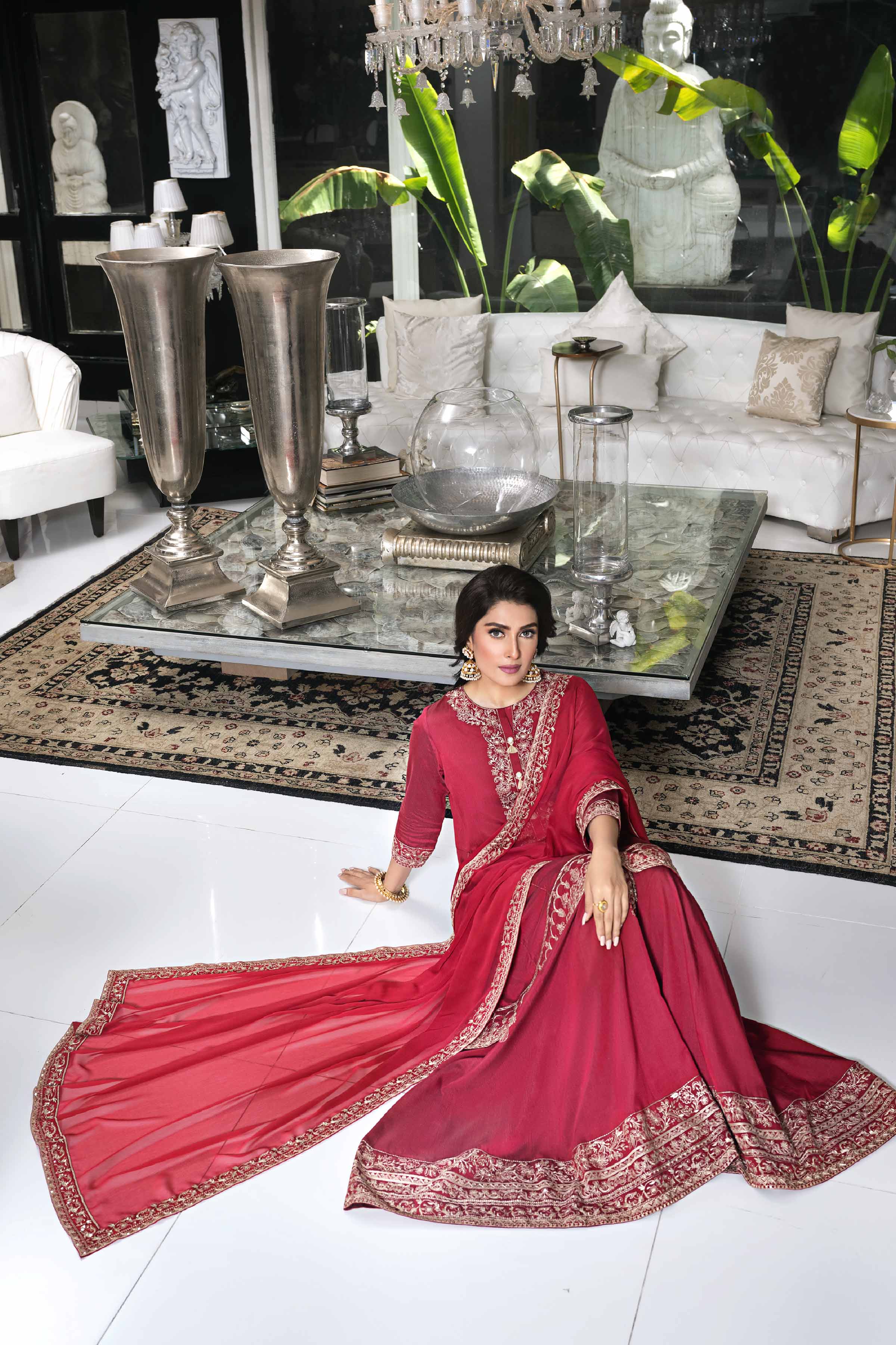 3 Piece - Embroidered Suit - KFW23-52