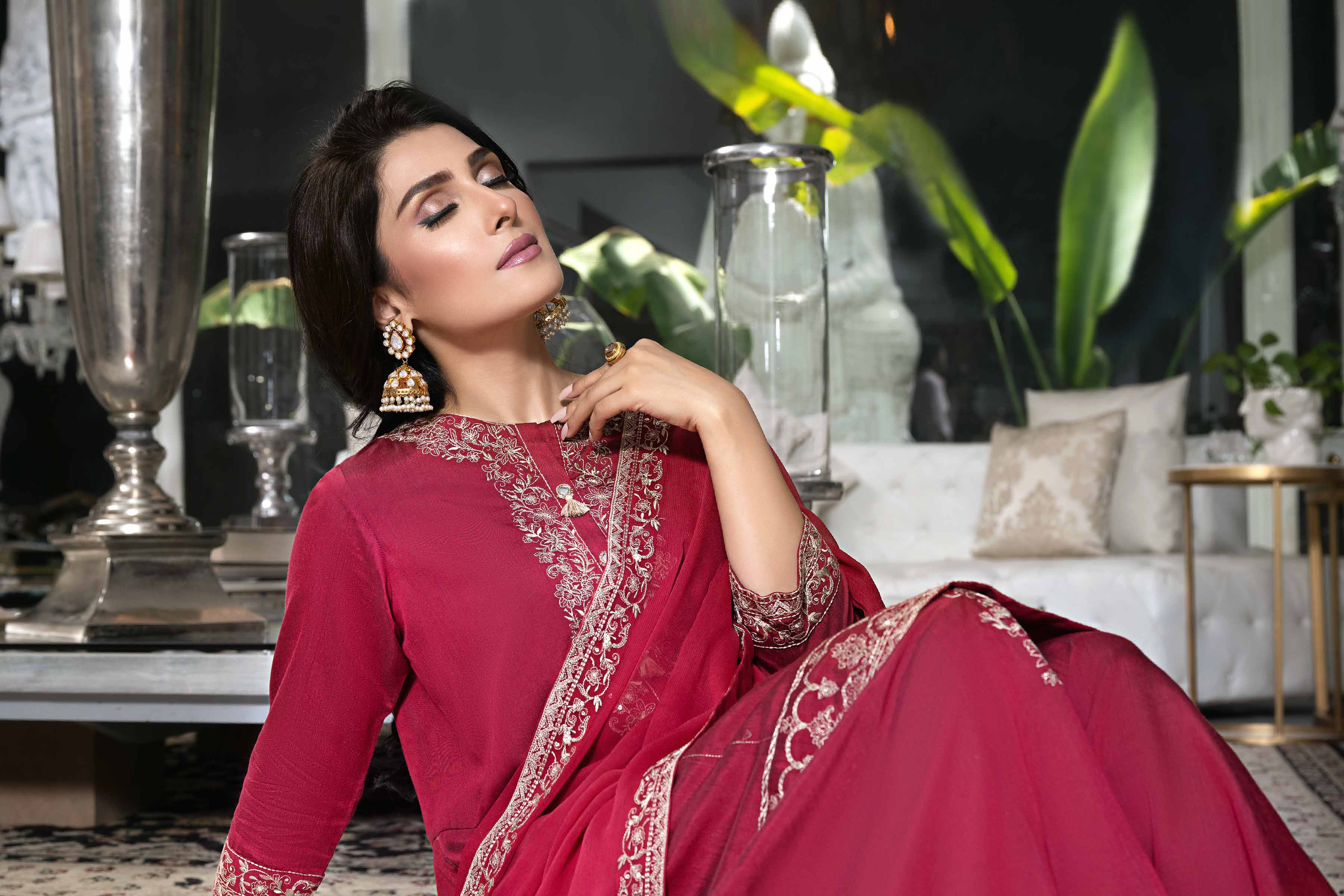 3 Piece - Embroidered Suit - KFW23-52
