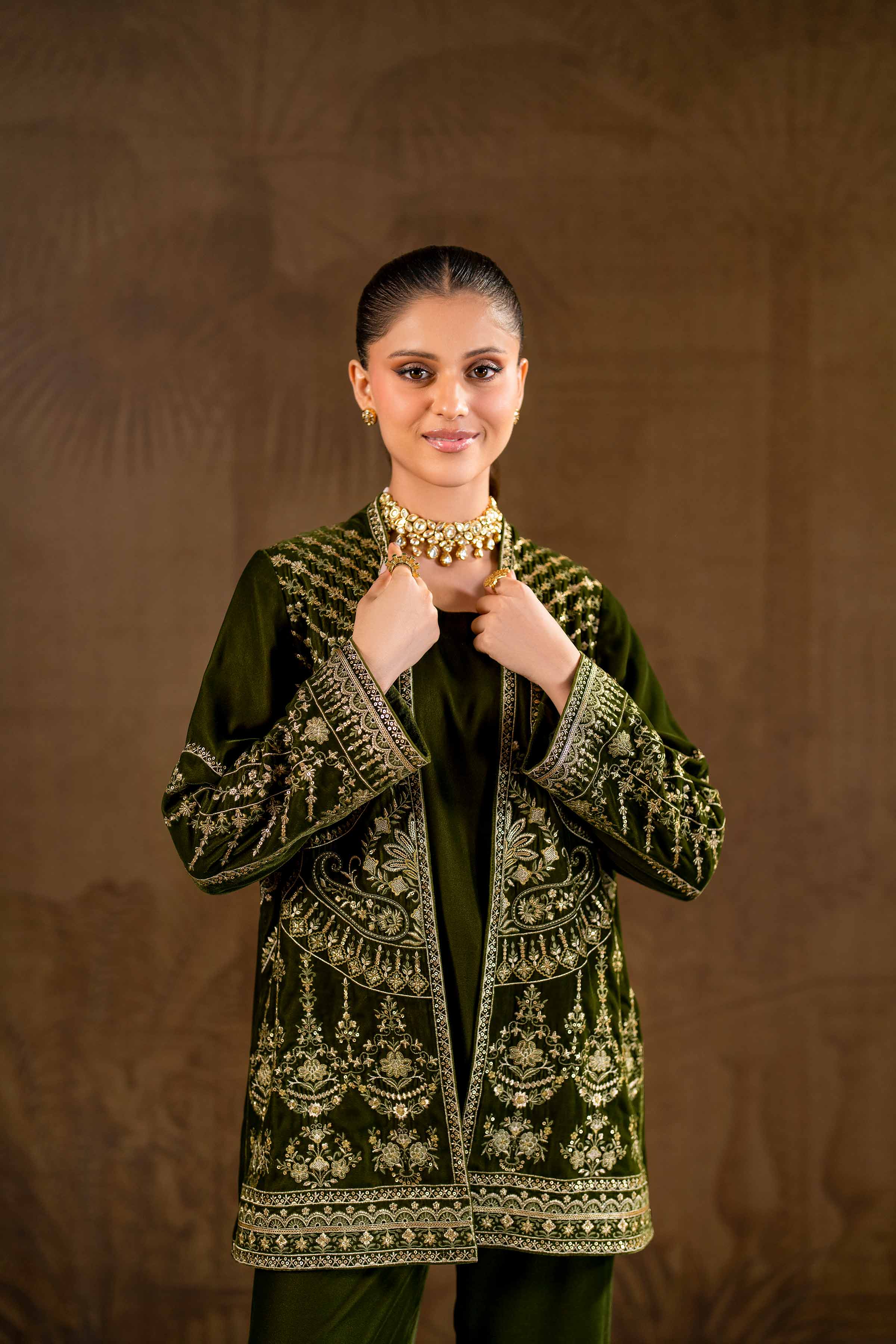 3 Piece - Embroidered Suit - KFW24-08
