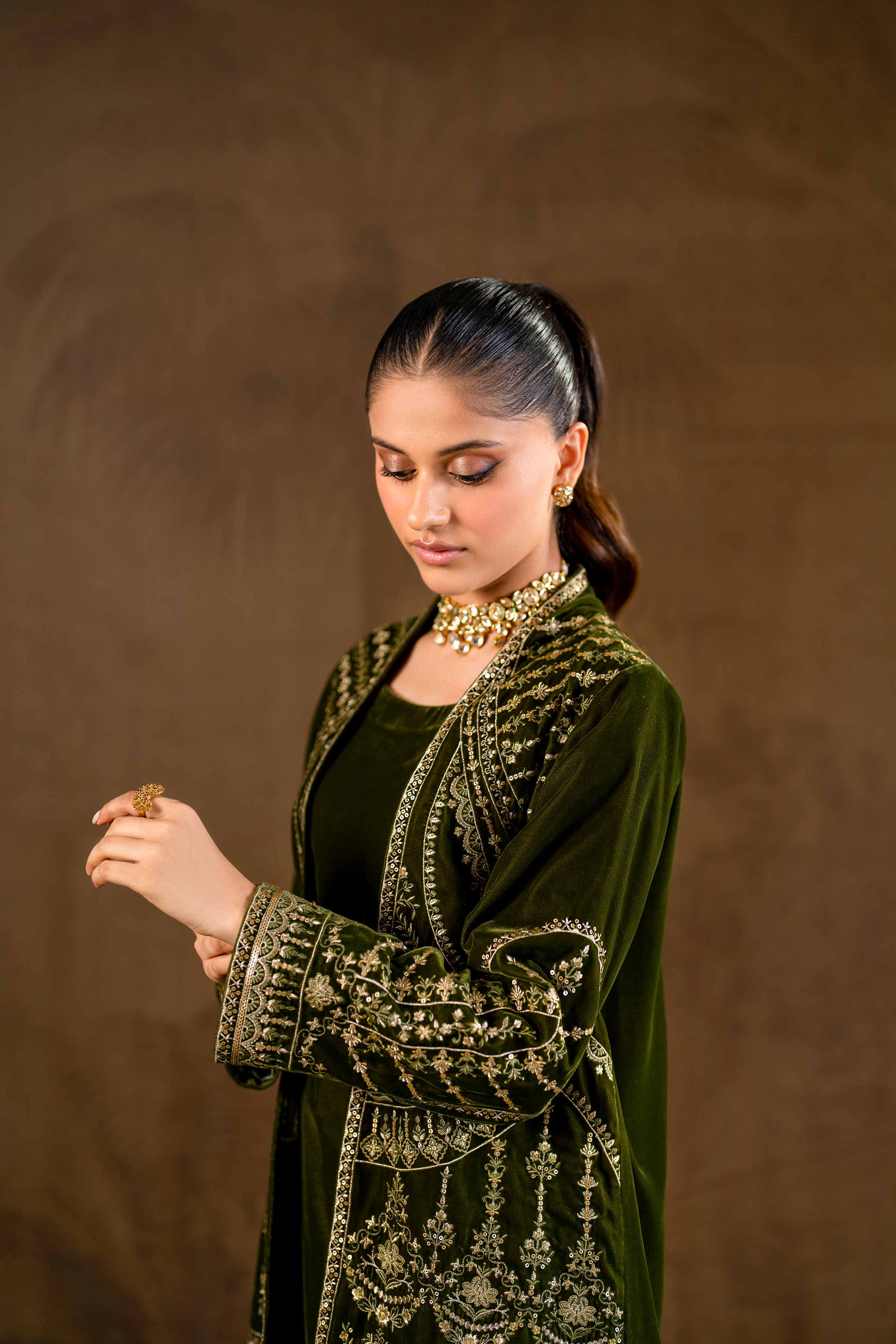 3 Piece - Embroidered Suit - KFW24-08