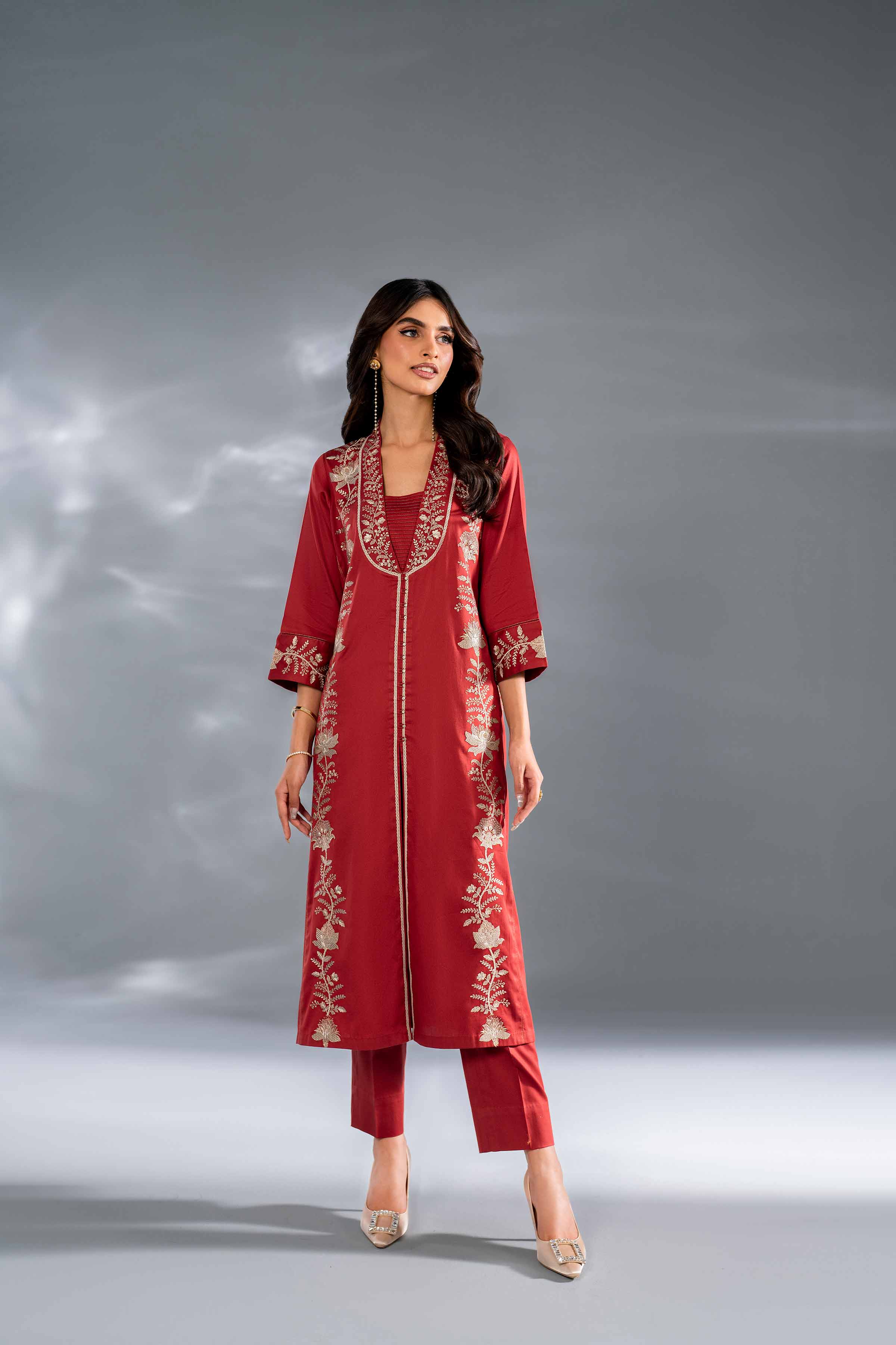 2 Piece - Embroidered Suit - KFW24-109