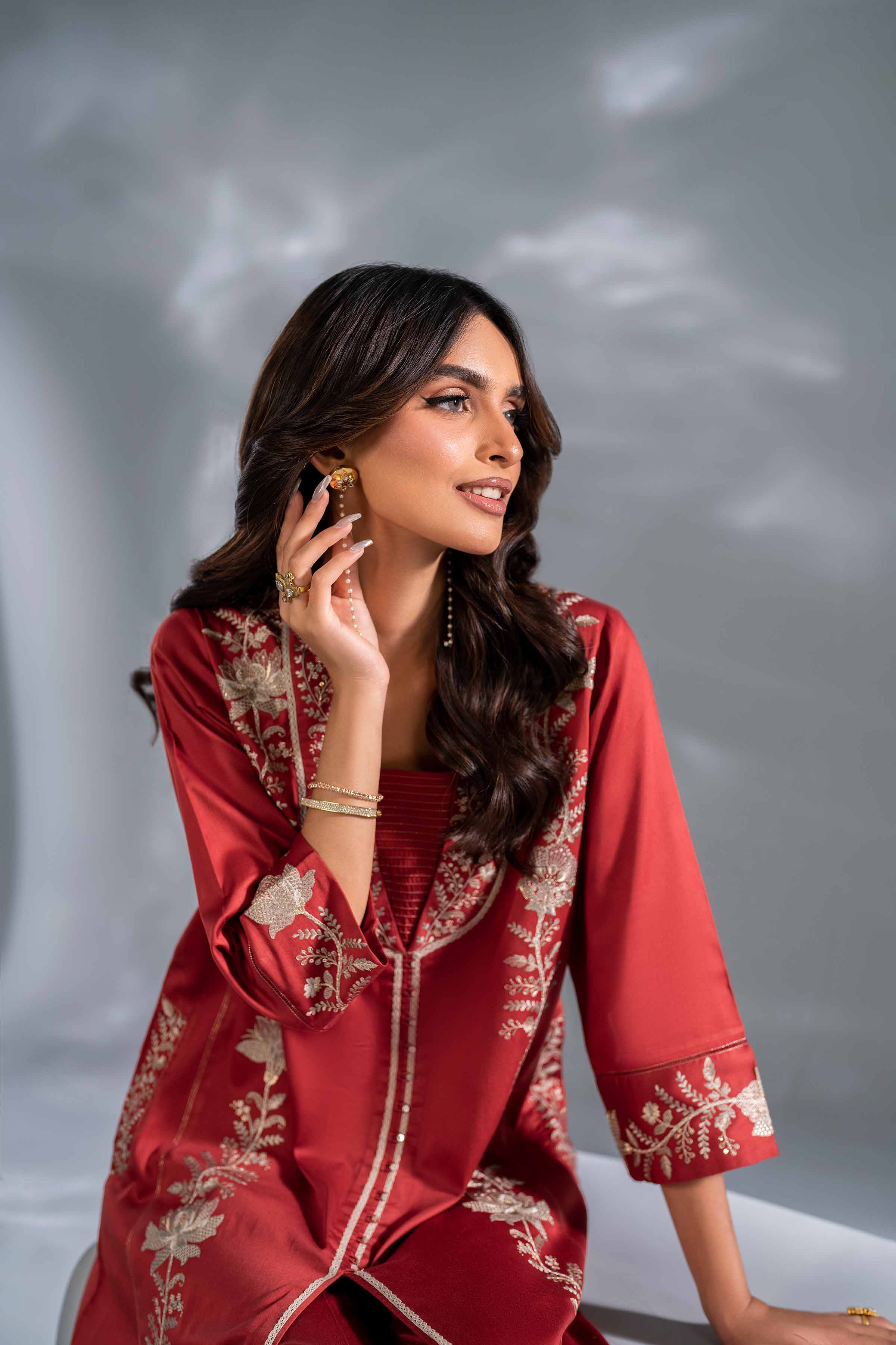 2 Piece - Embroidered Suit - KFW24-109