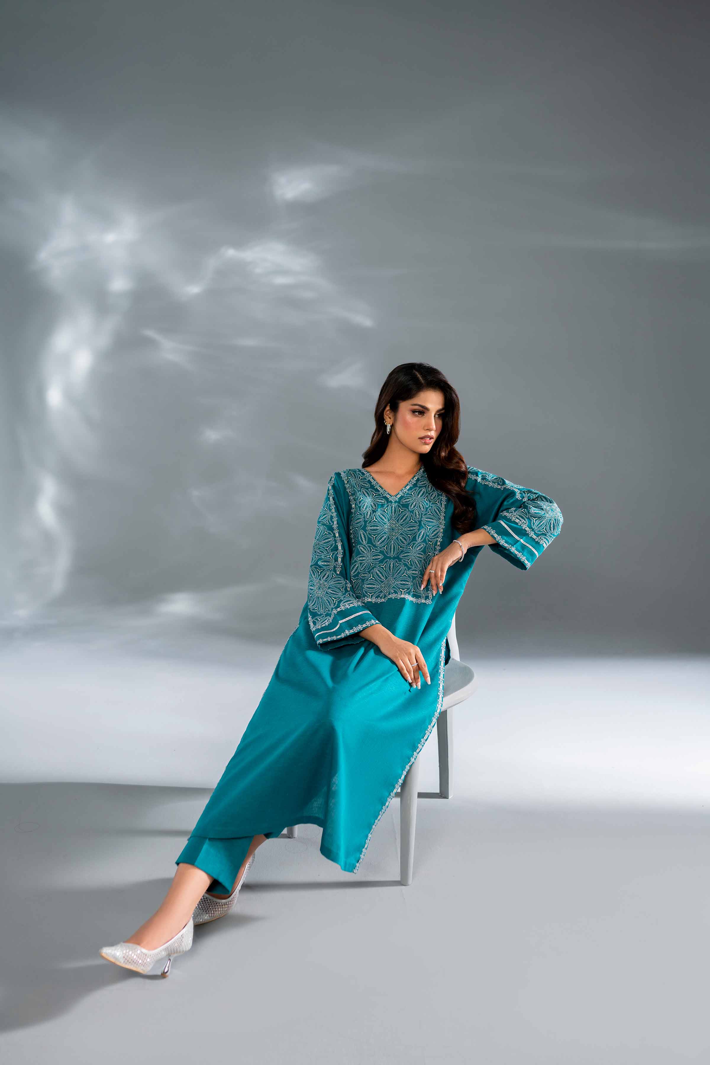 2 Piece - Embroidered Suit - KFW24-119