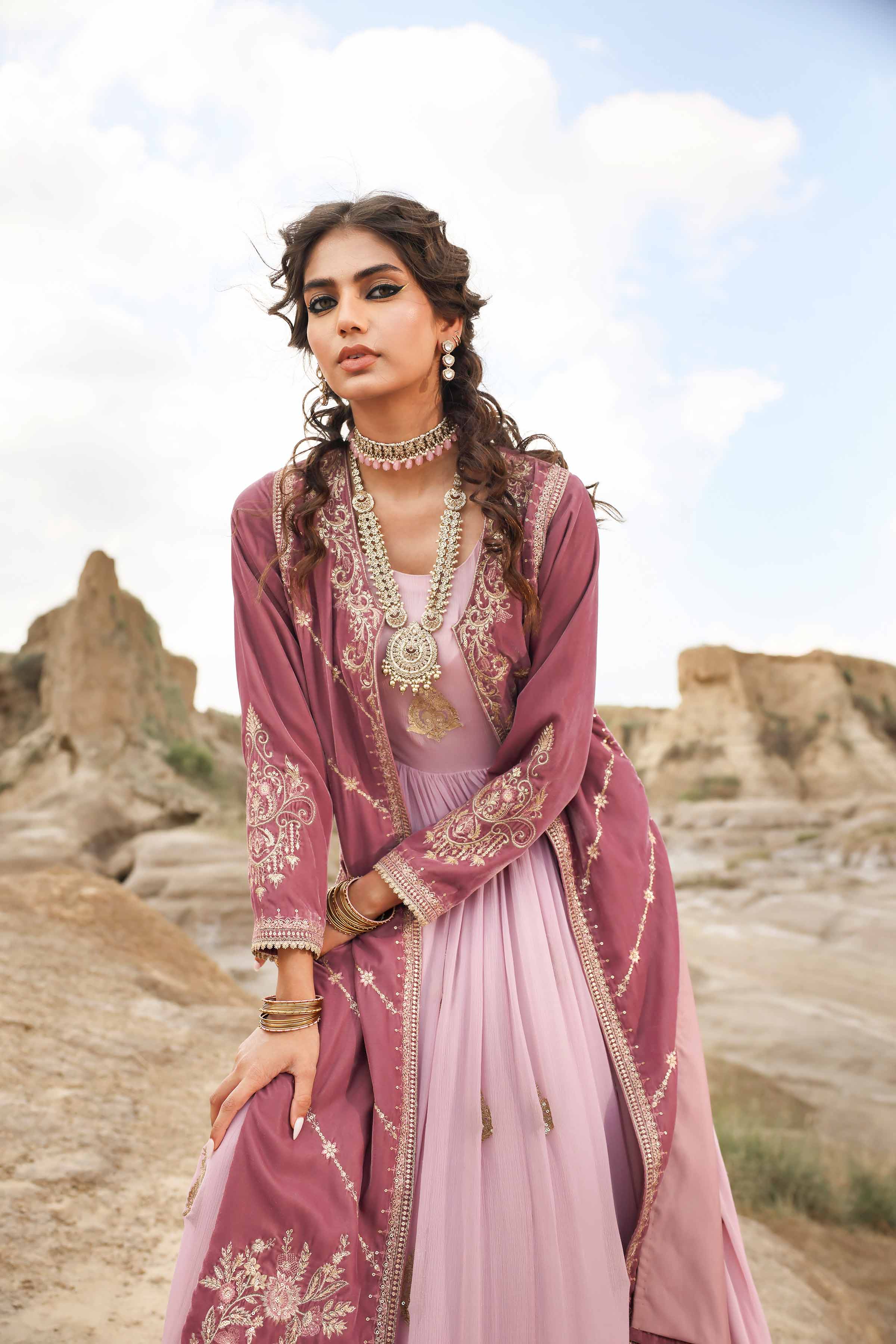 2 Piece - Embroidered Suit - KFW24-11