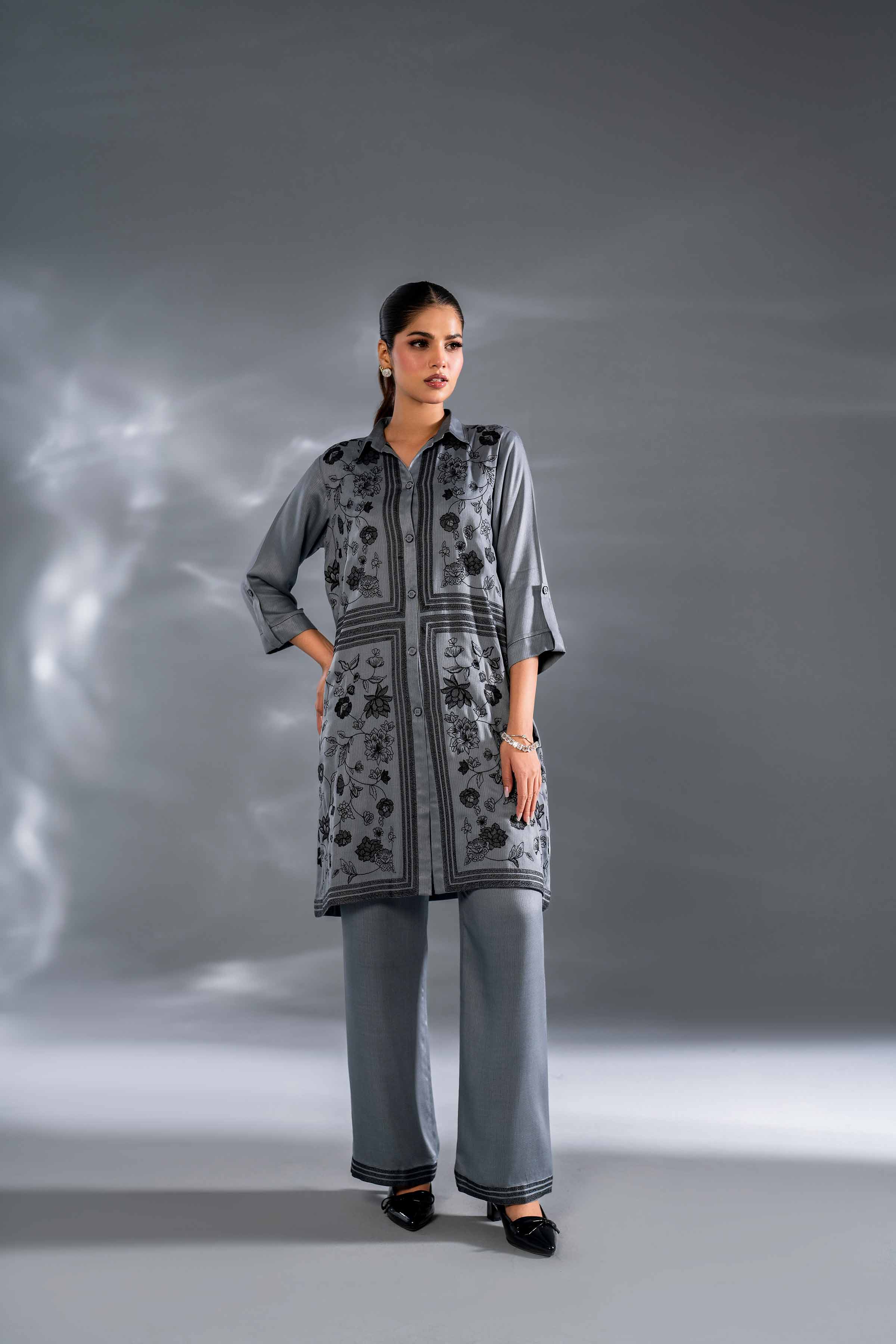 2 Piece - Embroidered Suit - KFW24-126