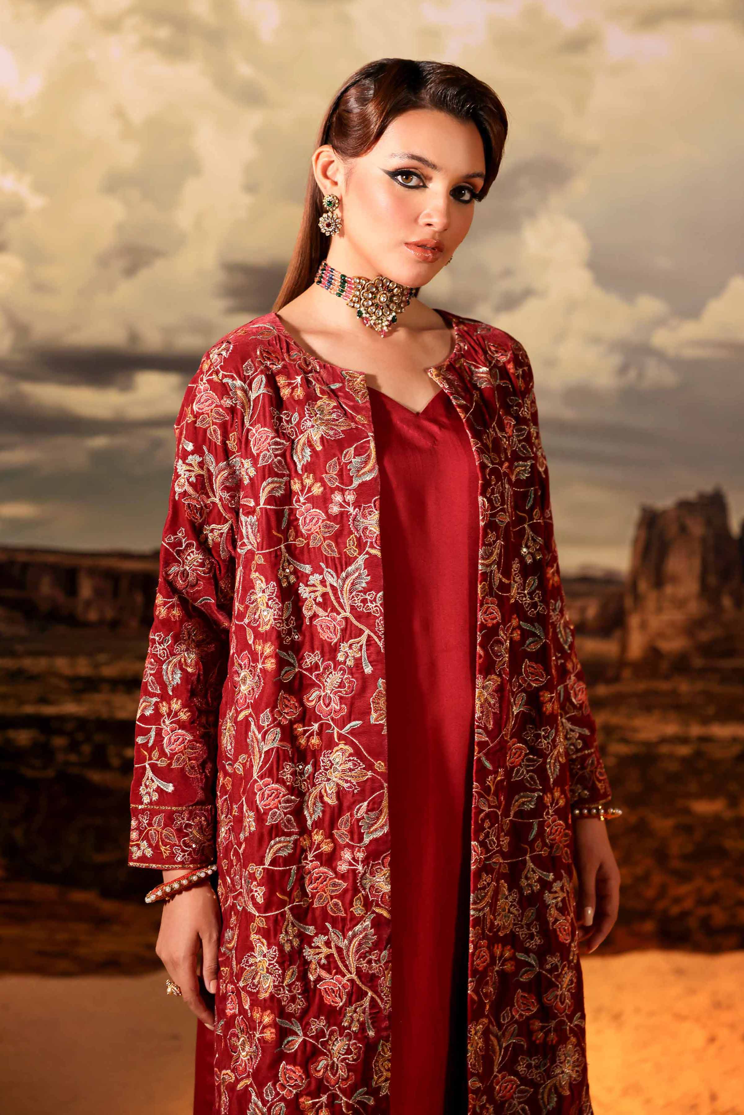3 Piece - Embroidered Suit - KFW24-13