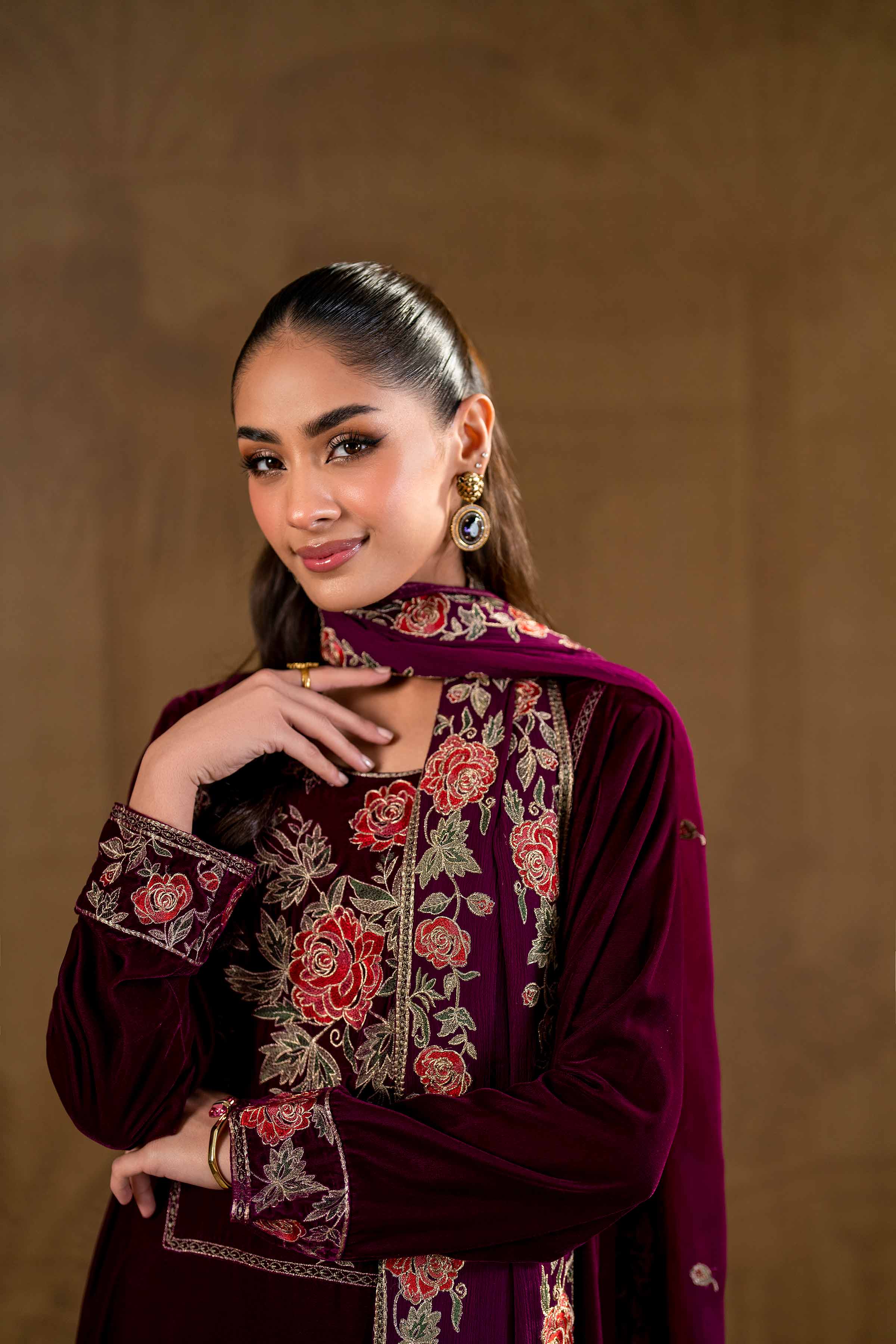3 Piece - Embroidered Suit - KFW24-14