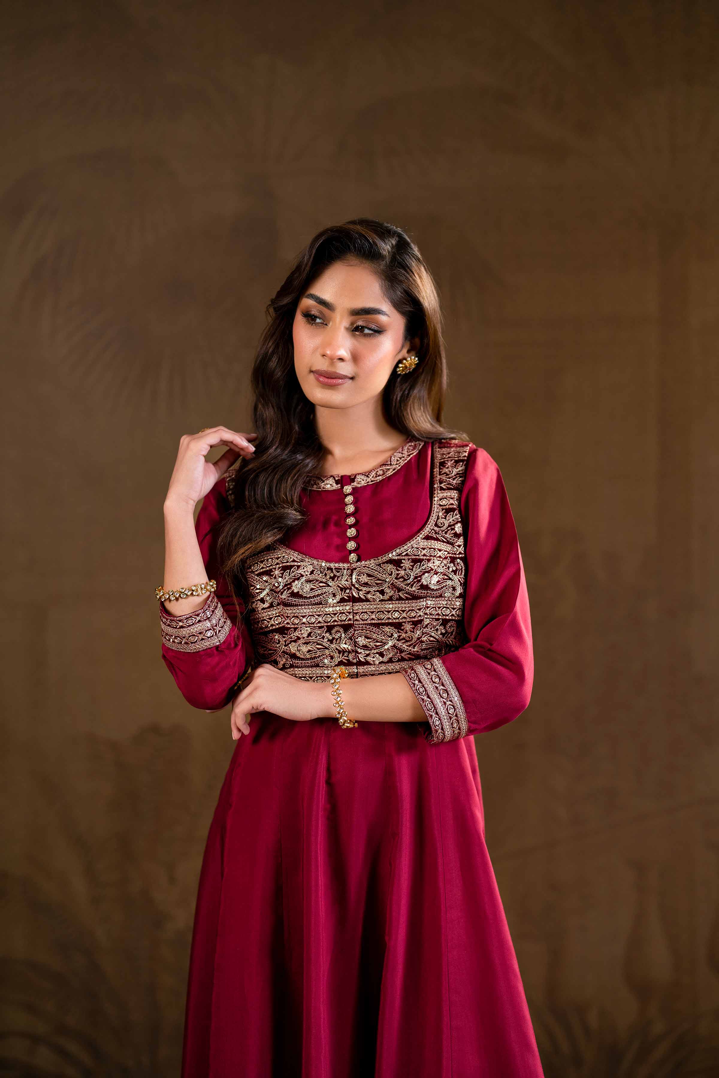 2 Piece - Embroidered Suit - KFW24-16