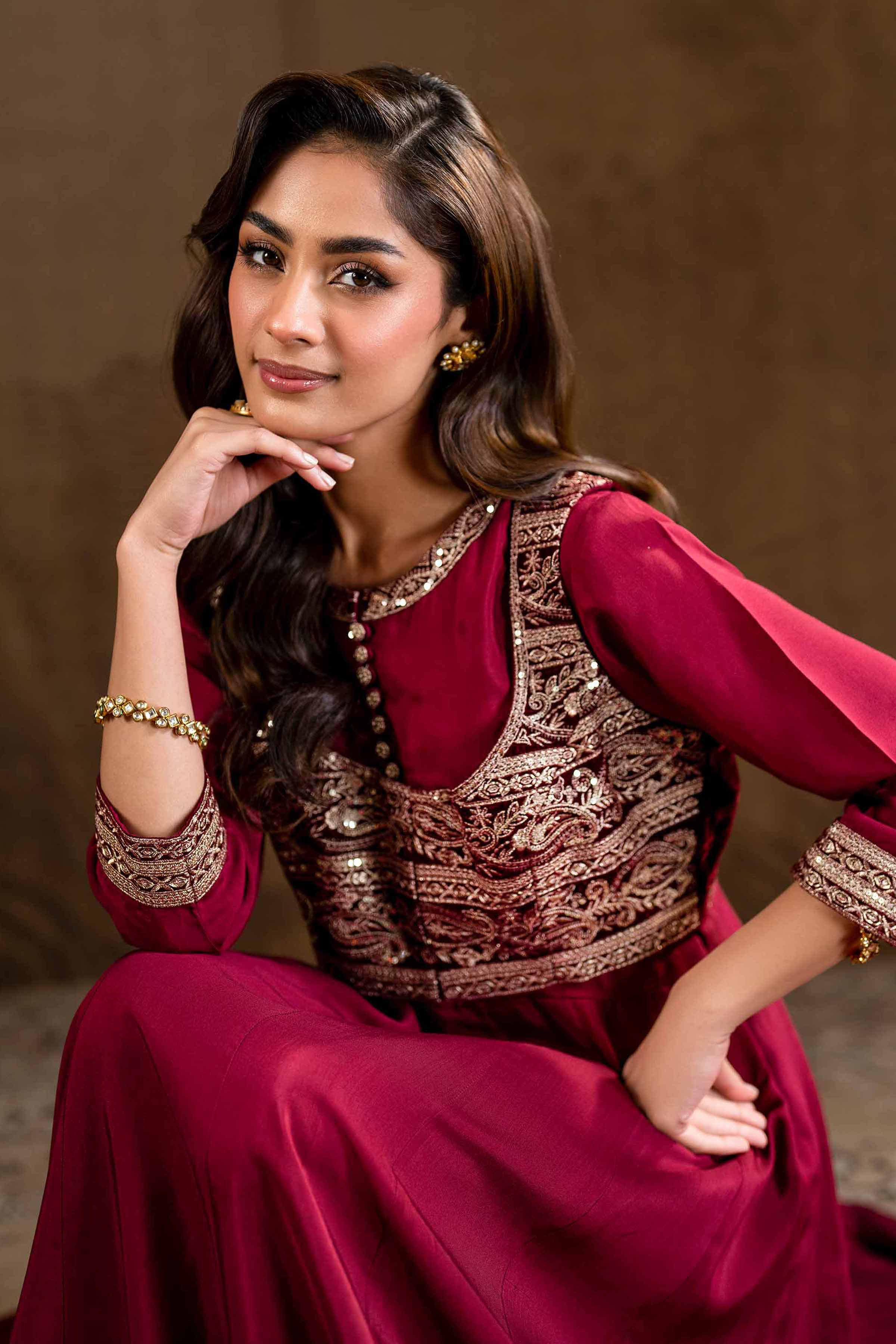 2 Piece - Embroidered Suit - KFW24-16