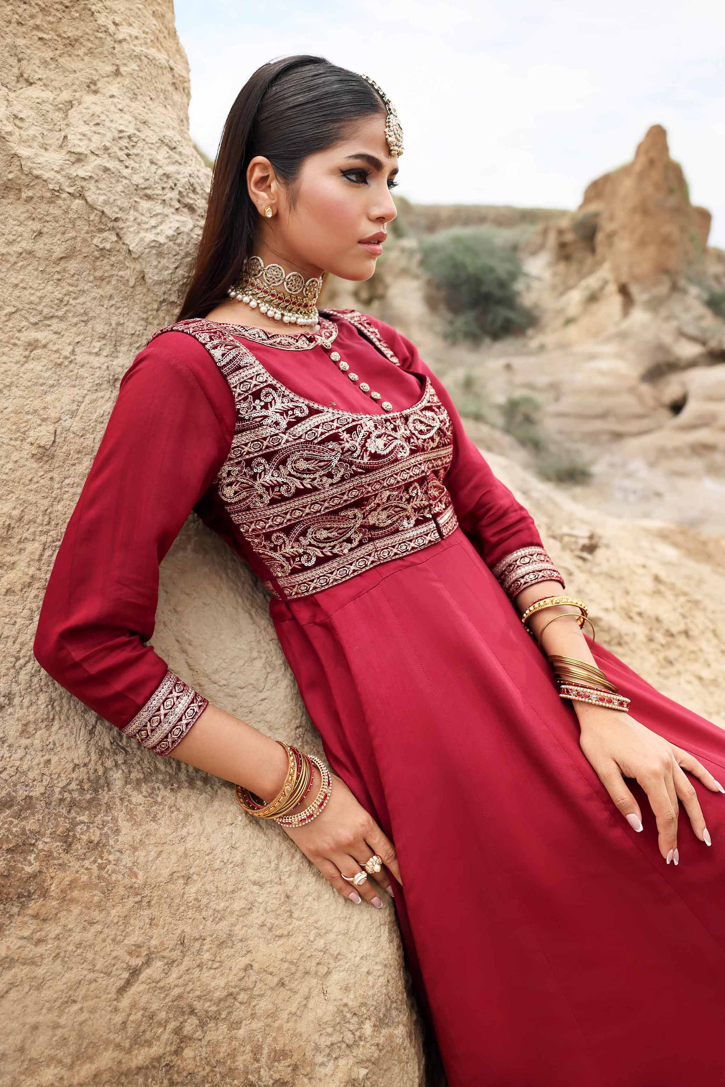 2 Piece - Embroidered Suit - KFW24-16