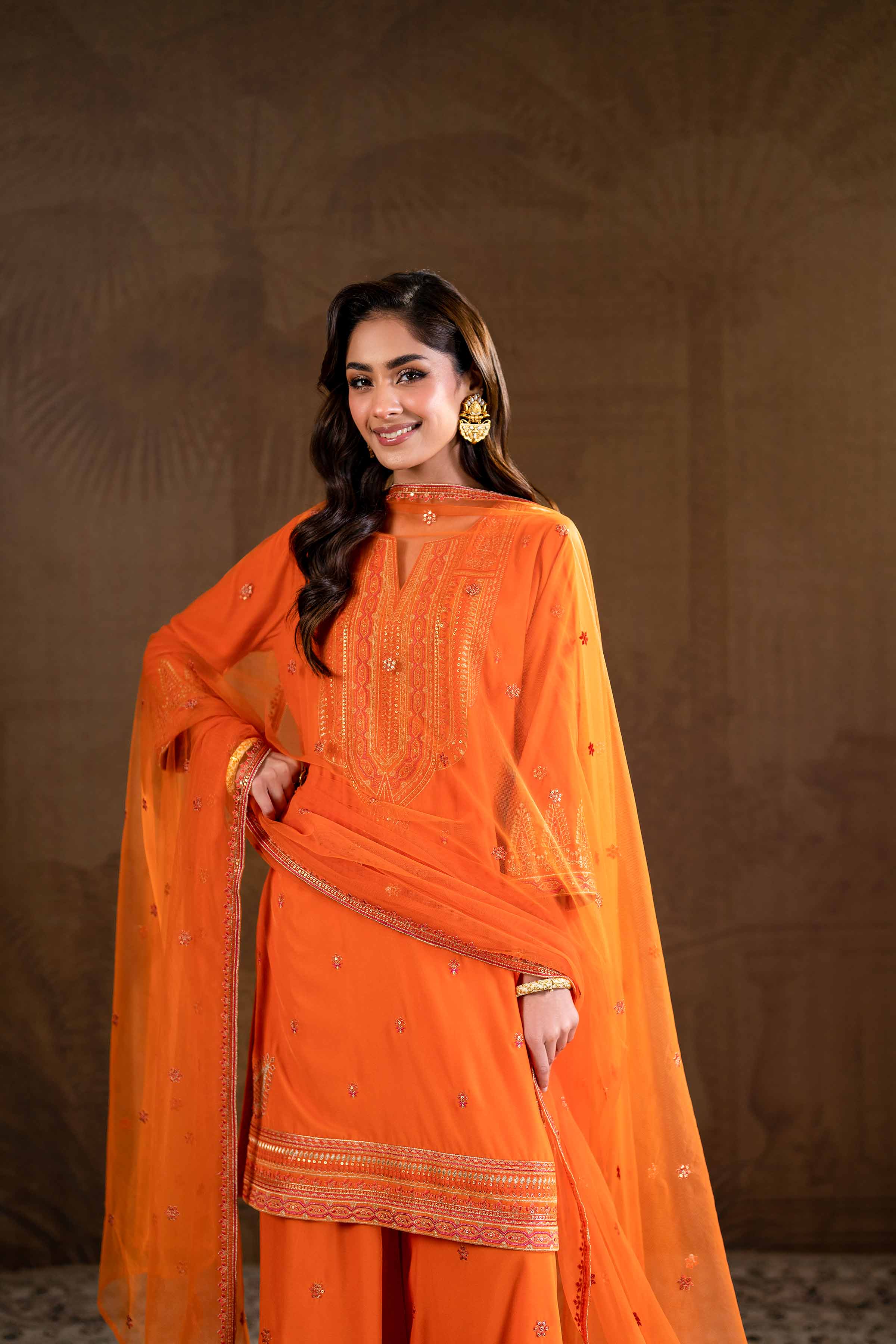 3 Piece - Embroidered Suit - KFW24-19