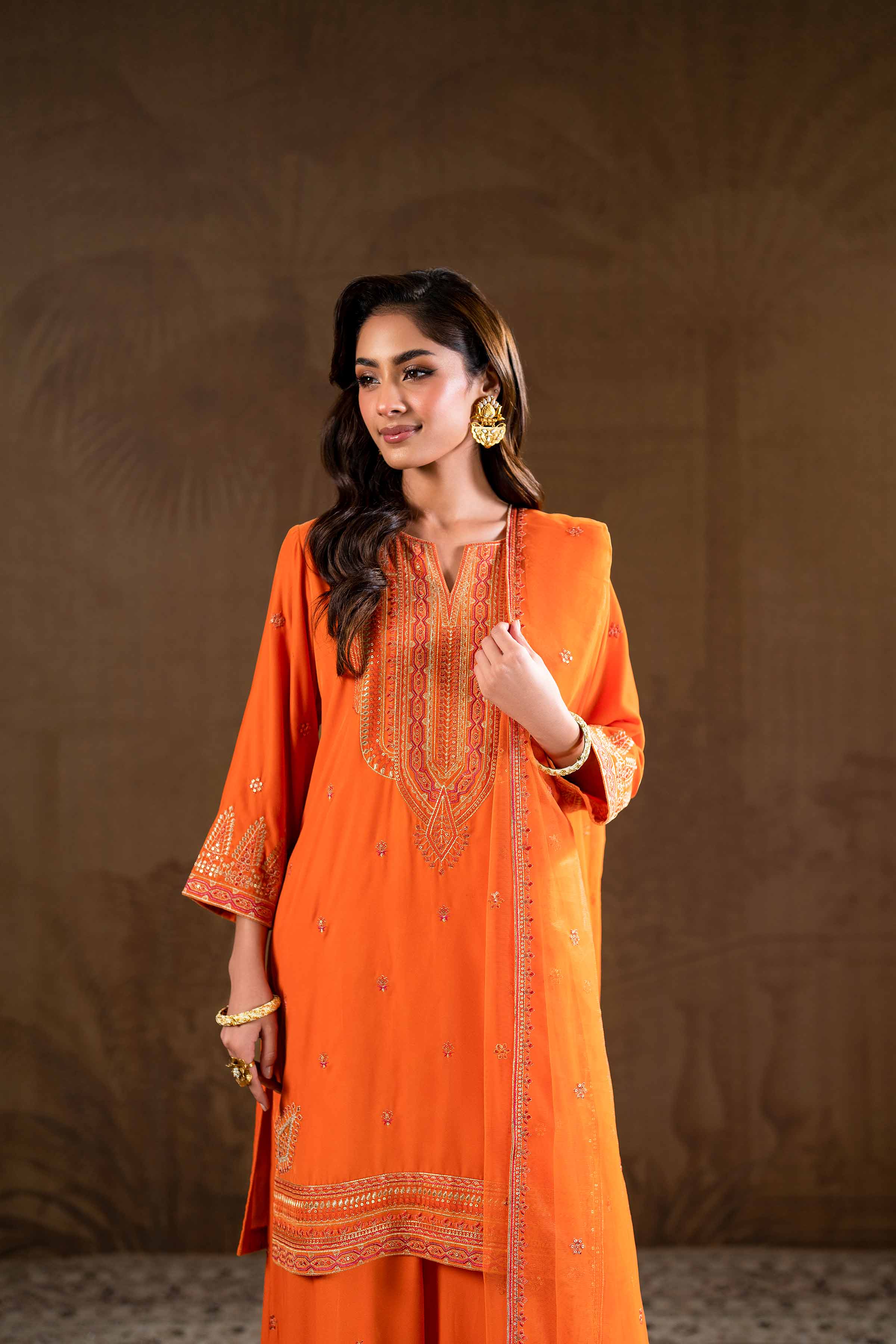 3 Piece - Embroidered Suit - KFW24-19