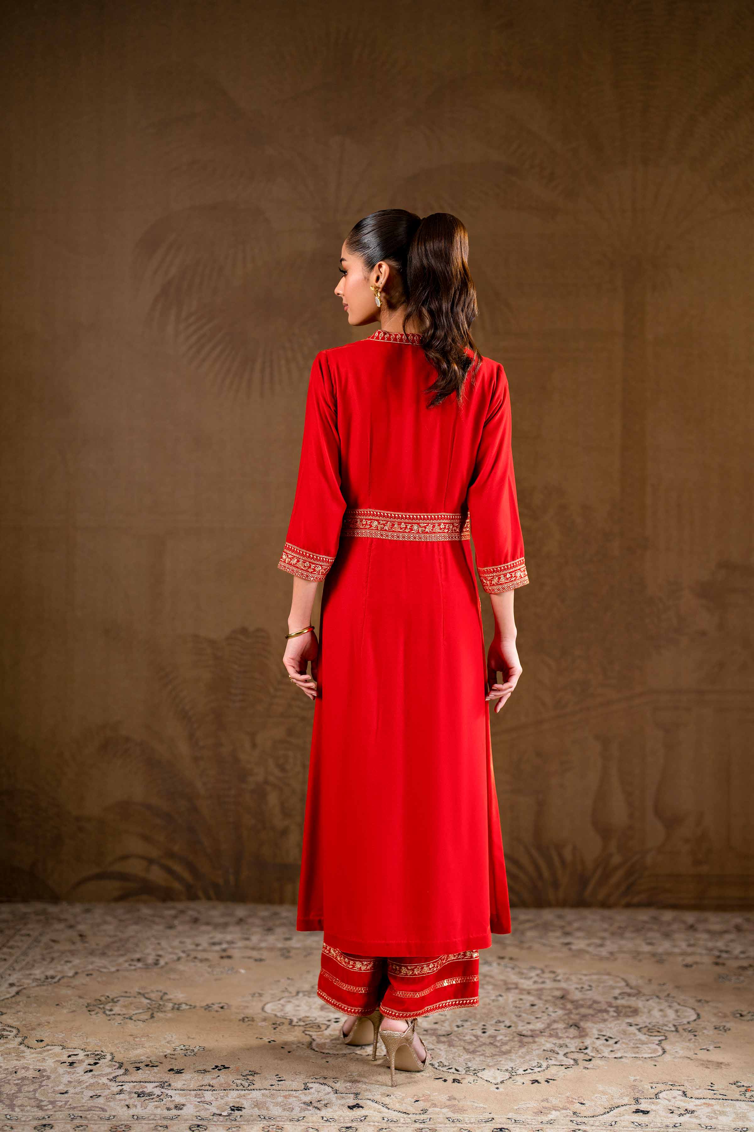2 Piece - Embroidered Suit - KFW24-24