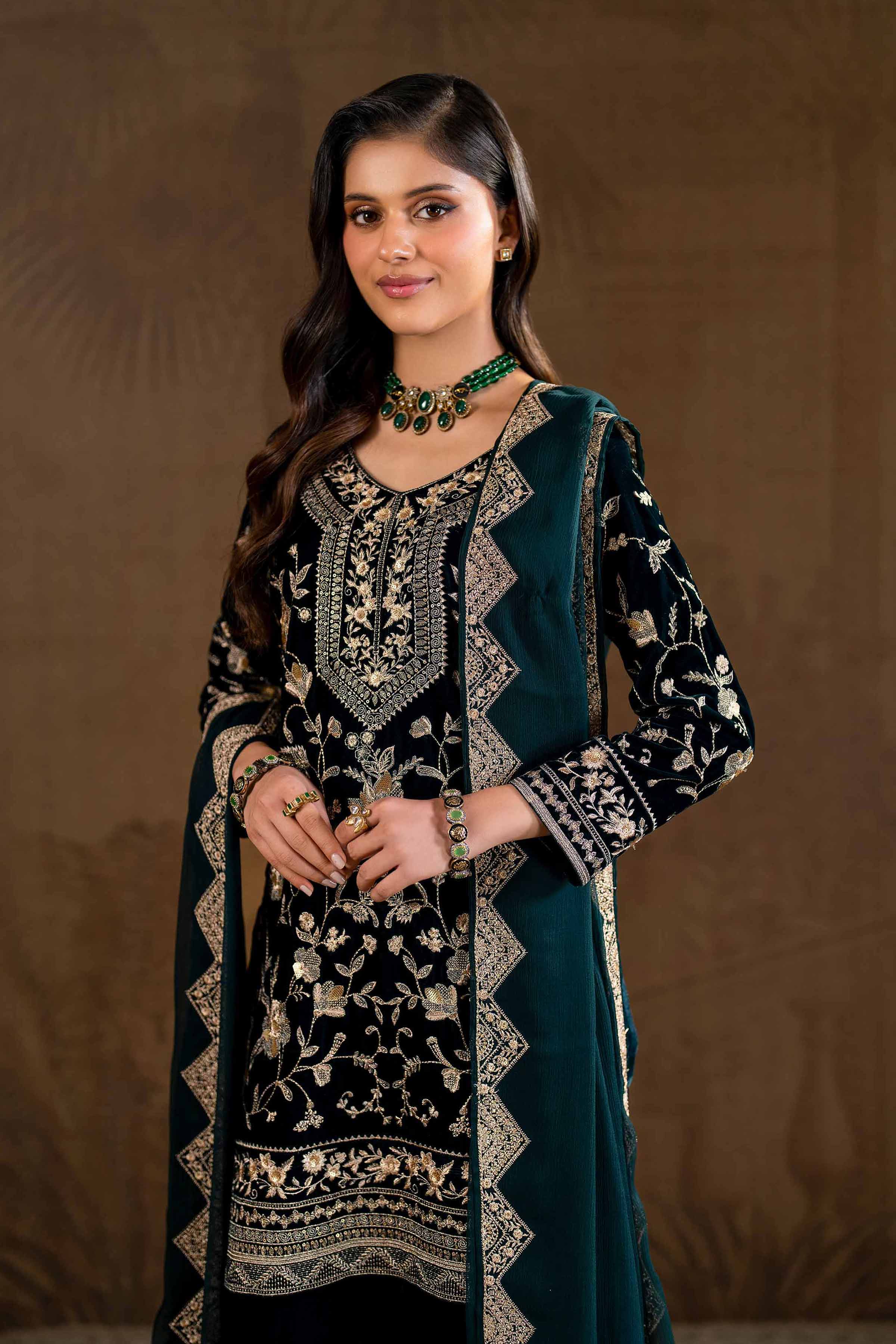 3 Piece - Embroidered Suit - KFW24-26