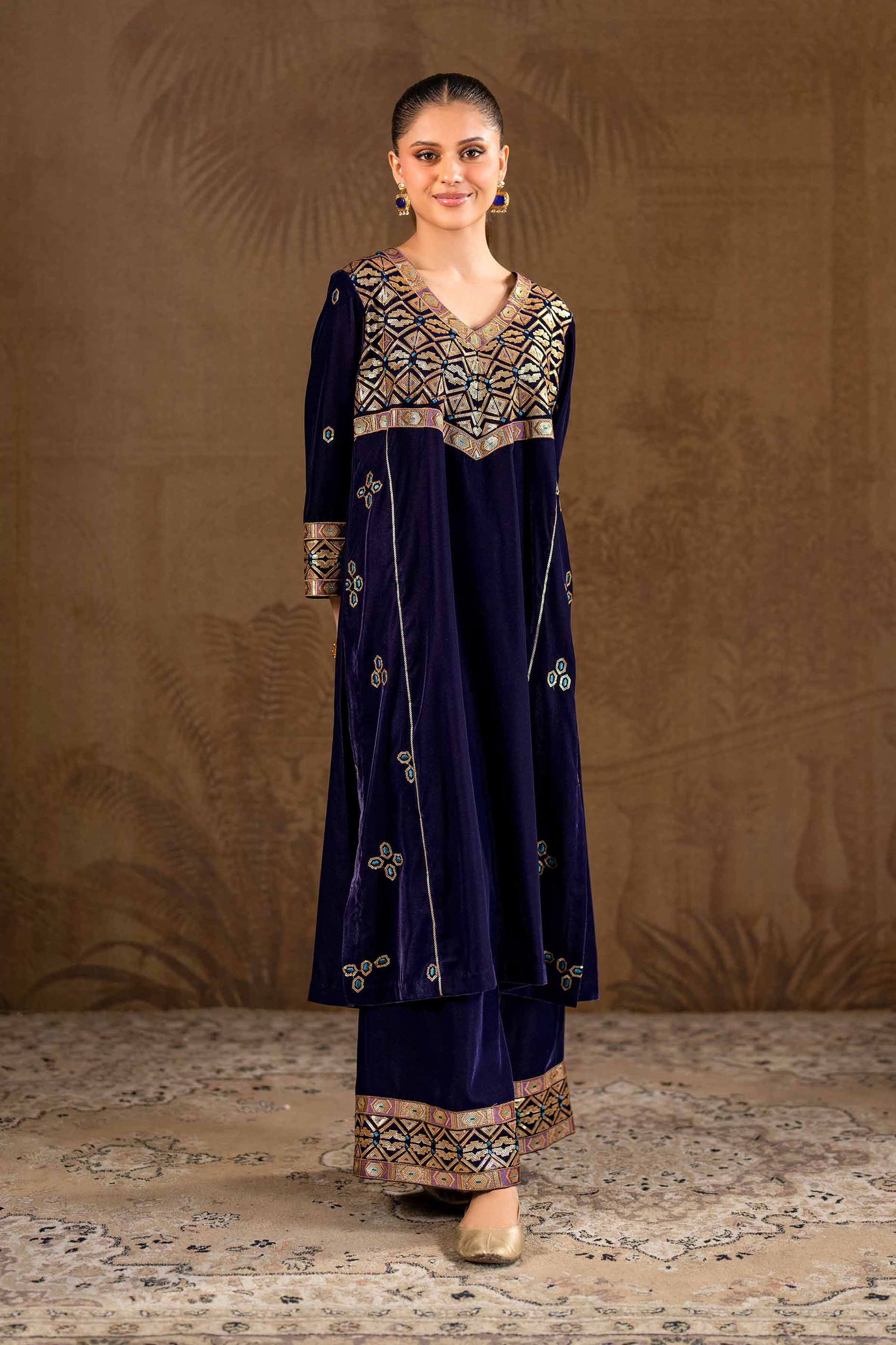 2 Piece - Embroidered Suit - KFW24-27