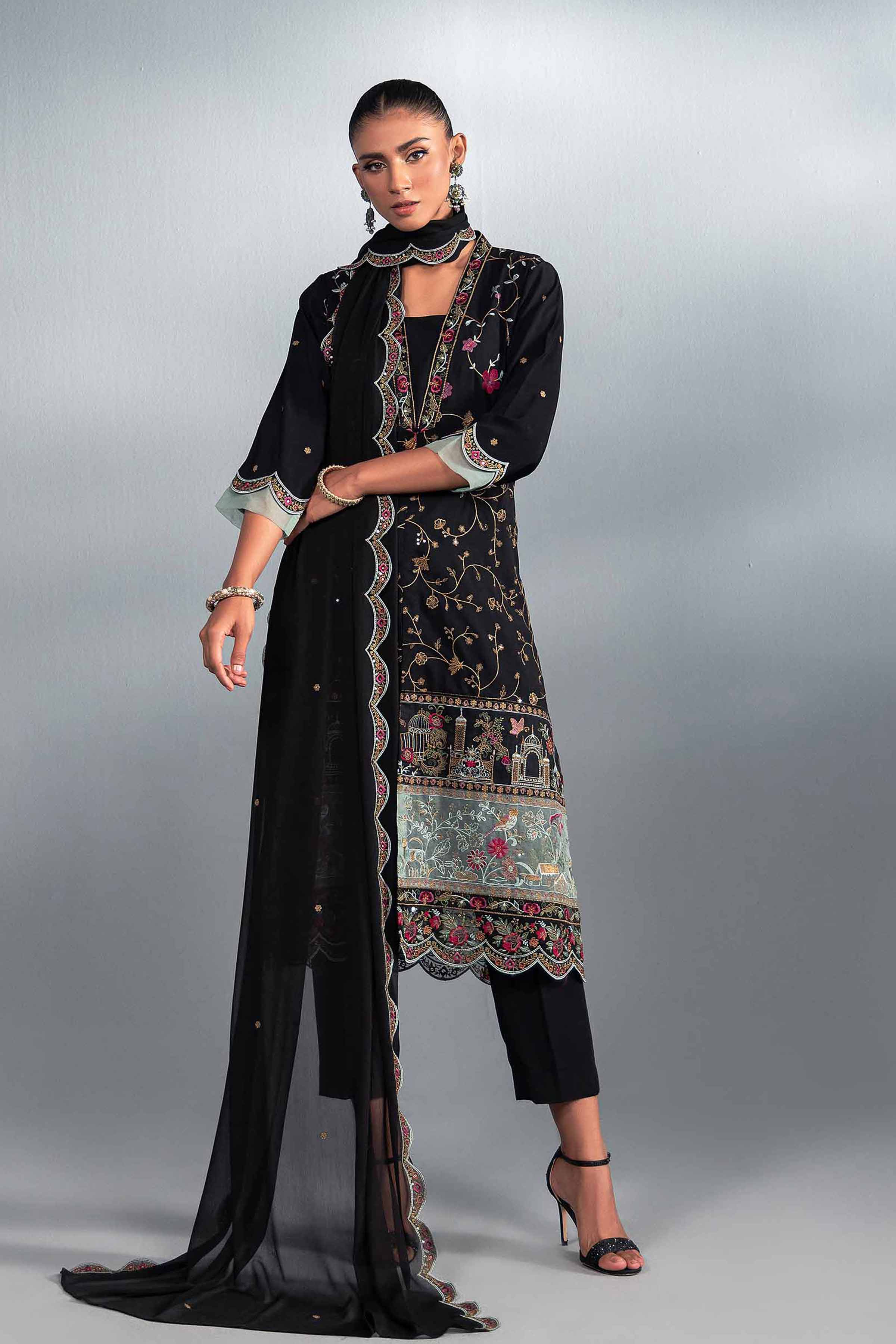 3 Piece - Embroidered Suit - KFW24-32