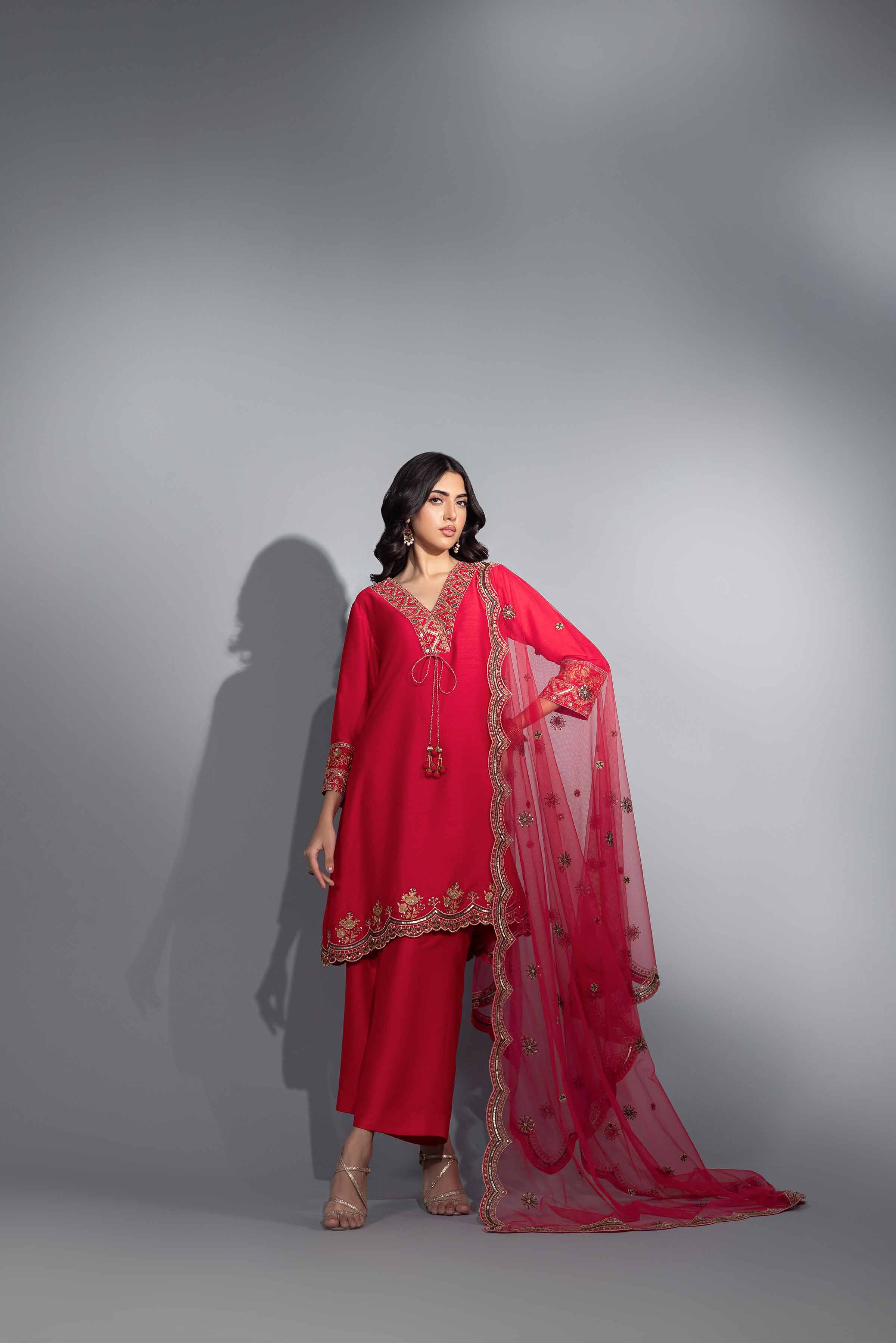 3 Piece - Embroidered Suit - KFW24-43