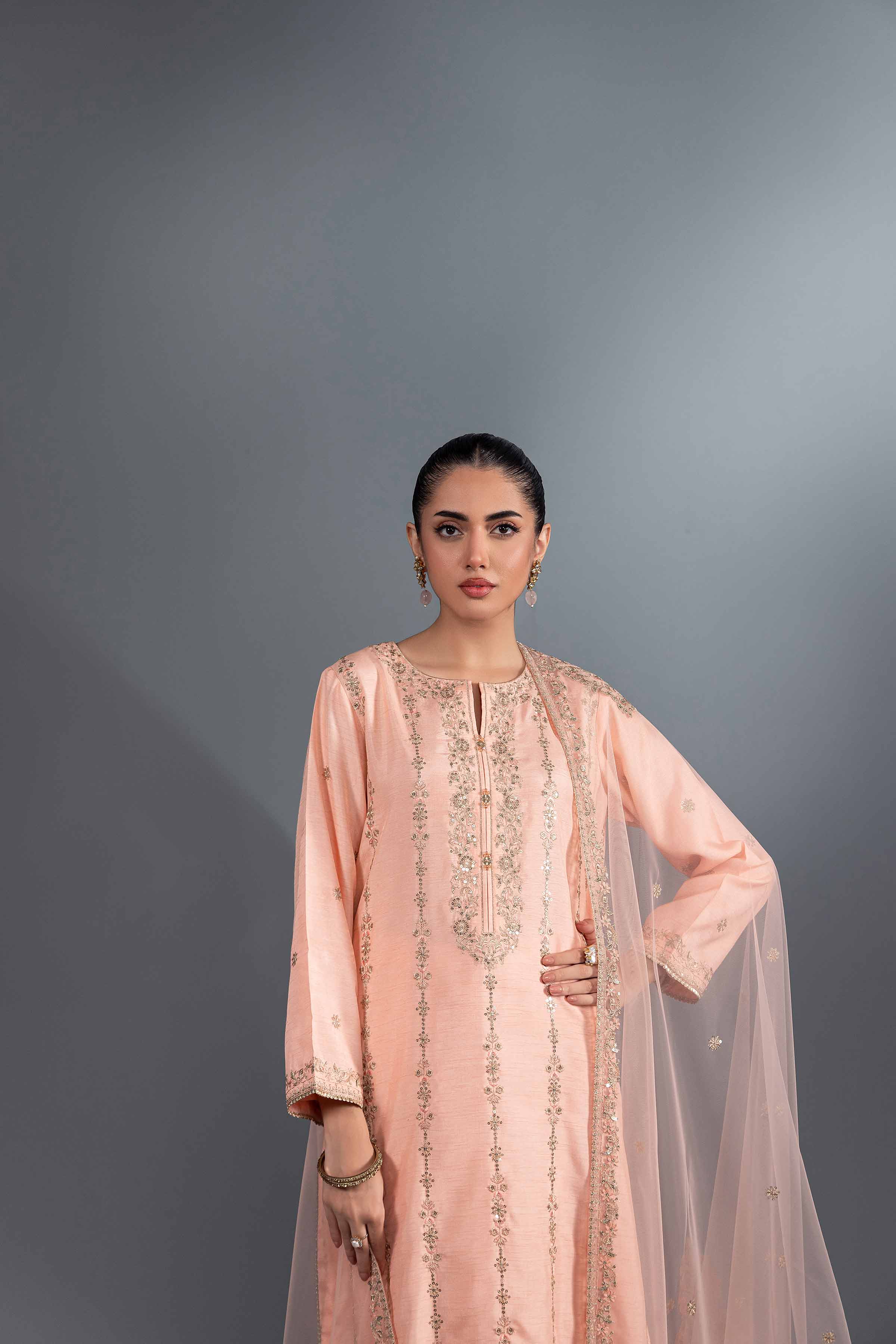 3 Piece - Embroidered Suit - KFW24-49