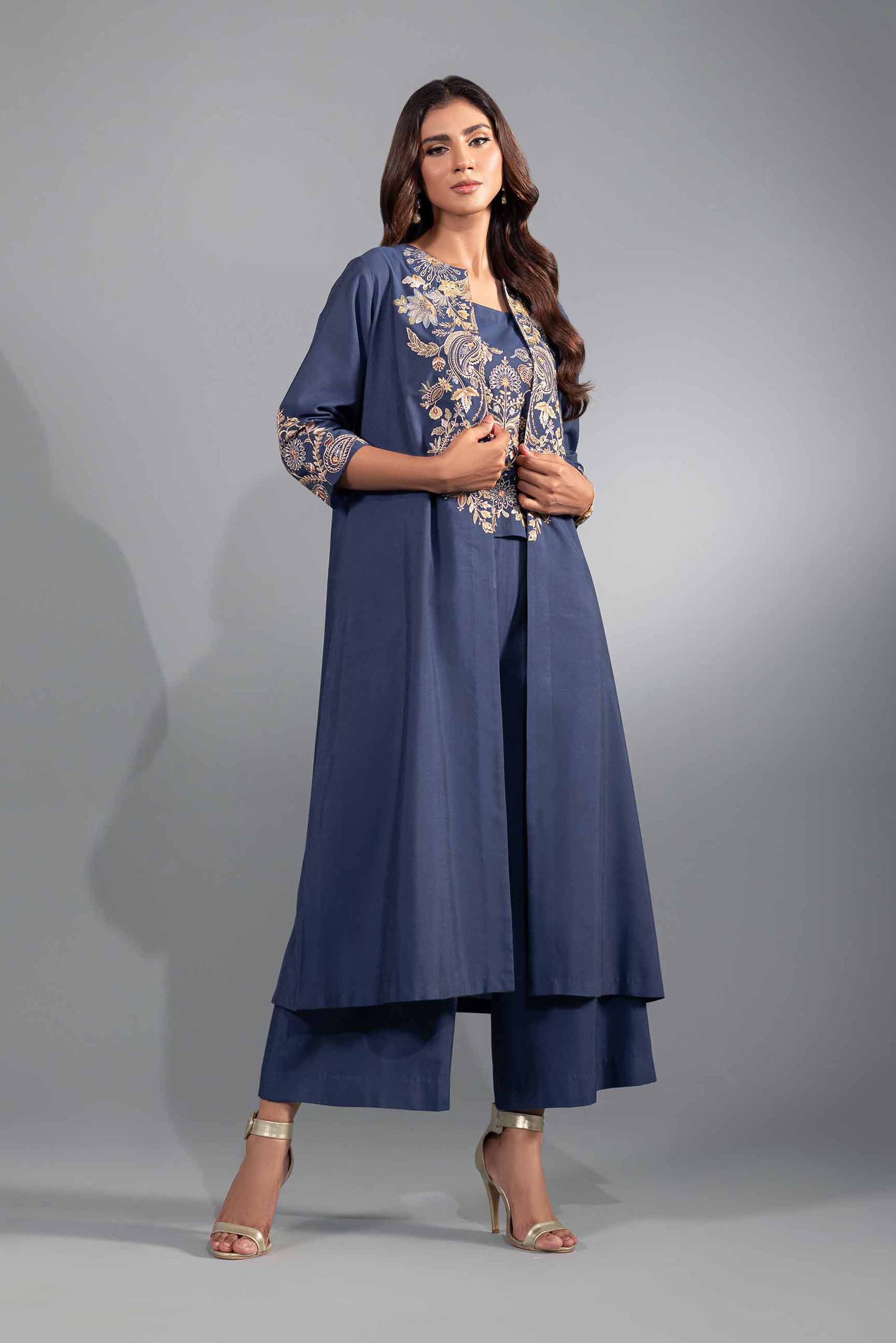 3 Piece - Embroidered Suit - KFW24-50